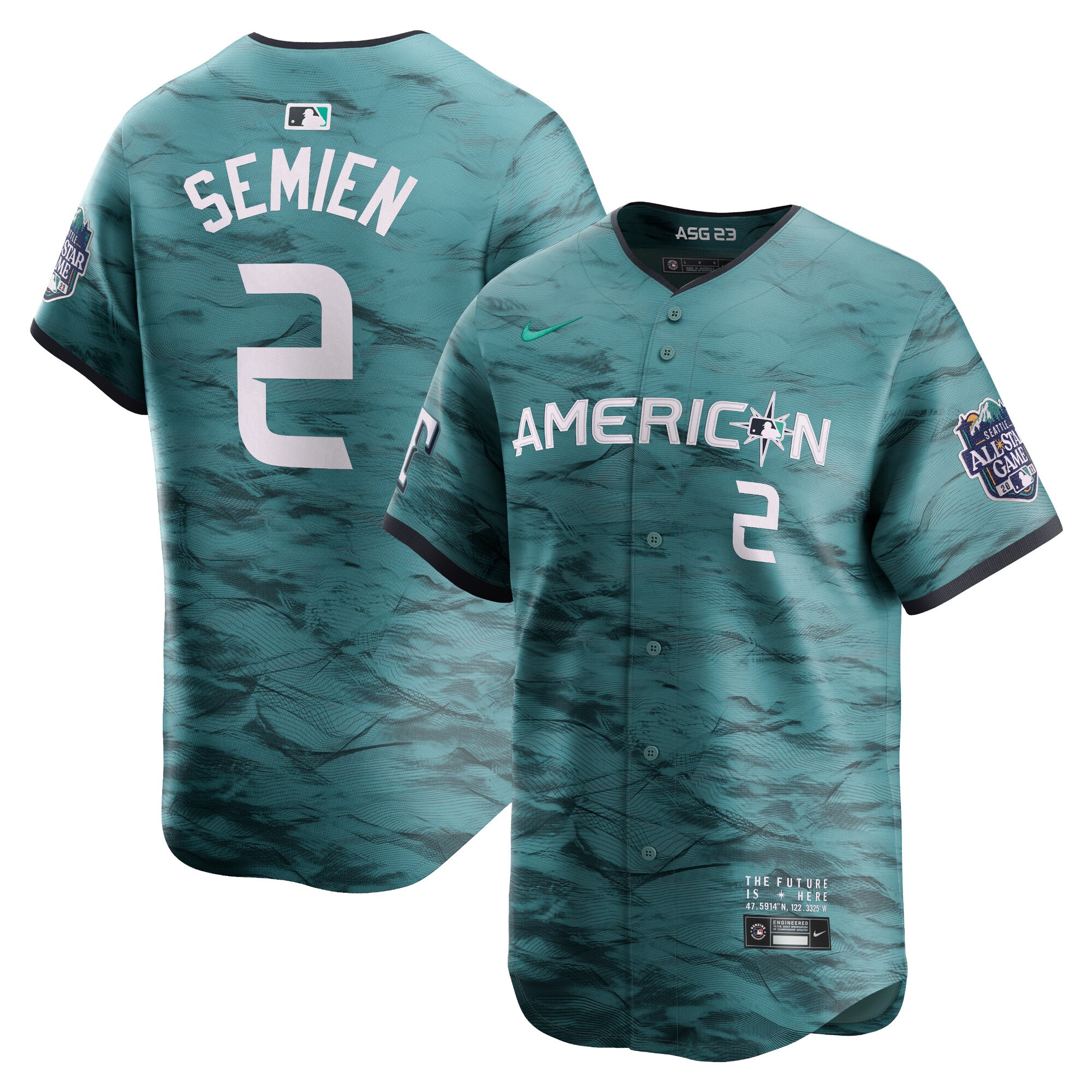 Marcus Semien American League  2023 MLB All-Star Game Limited Player Jersey - Teal