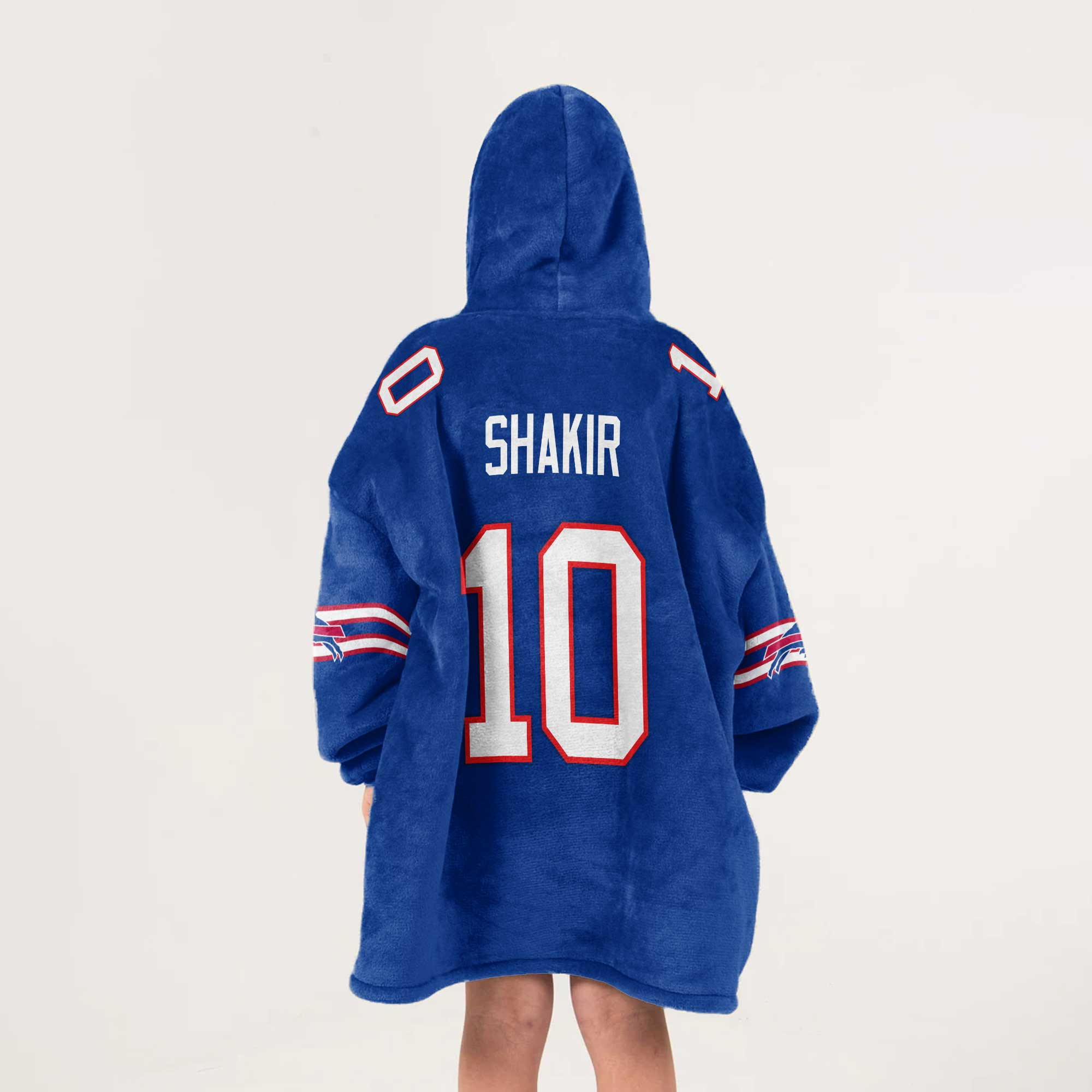 Kid 10 Buffalo Football Unisex Blanket Hoodie
