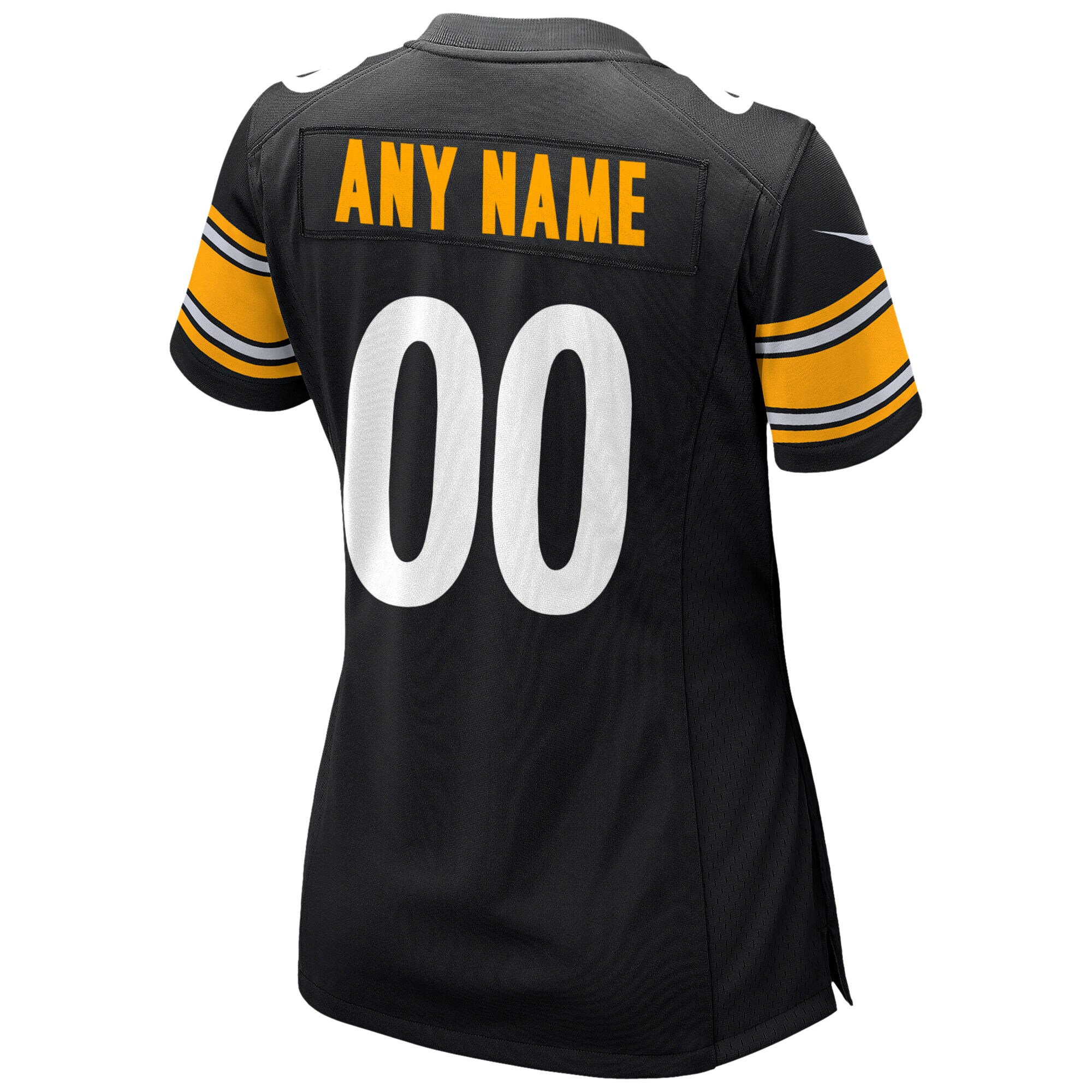 Pittsburgh Steelers  Women's Custom Game Jersey - Black
