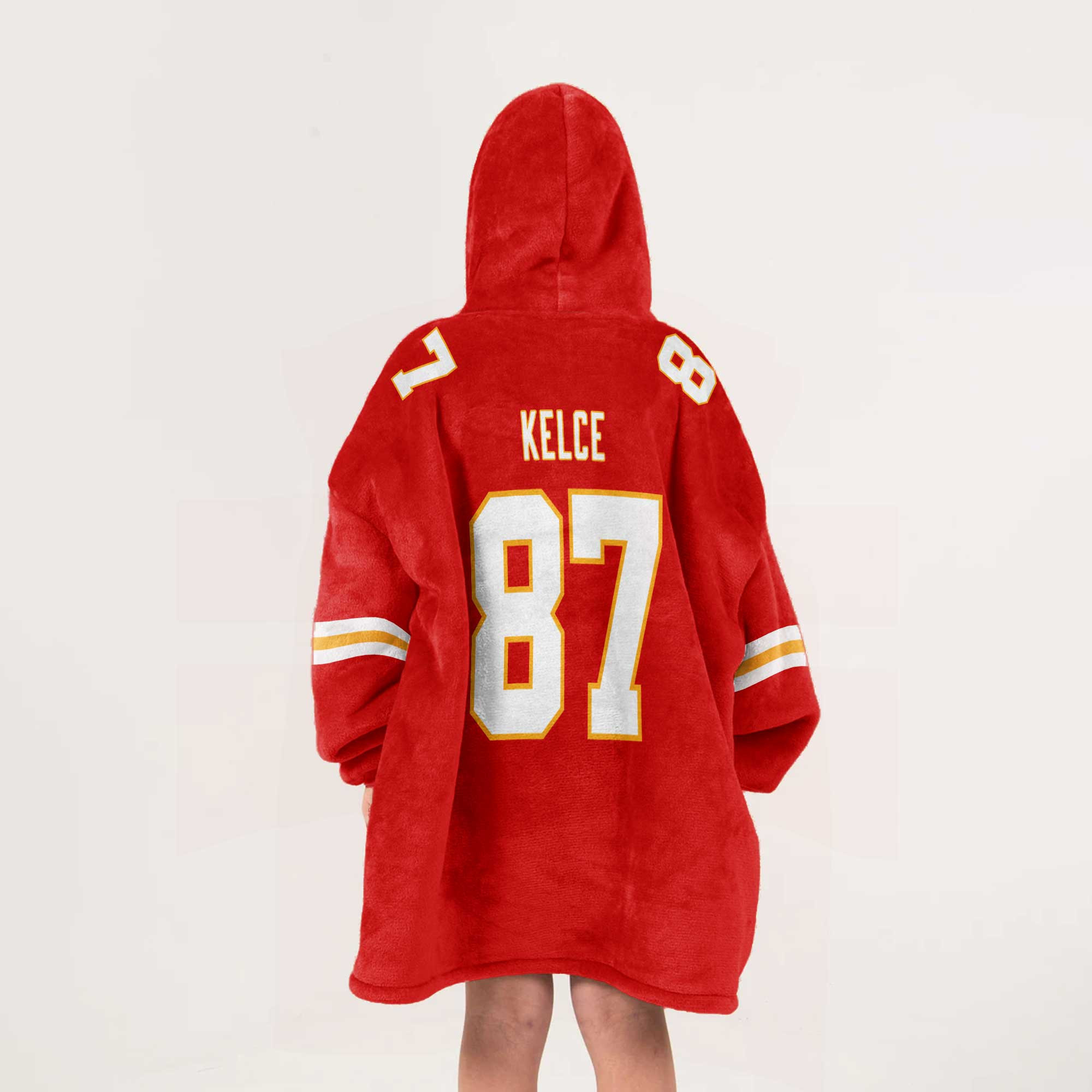 Kid T.K 87 Kansas City Football Unisex Blanket Hoodie