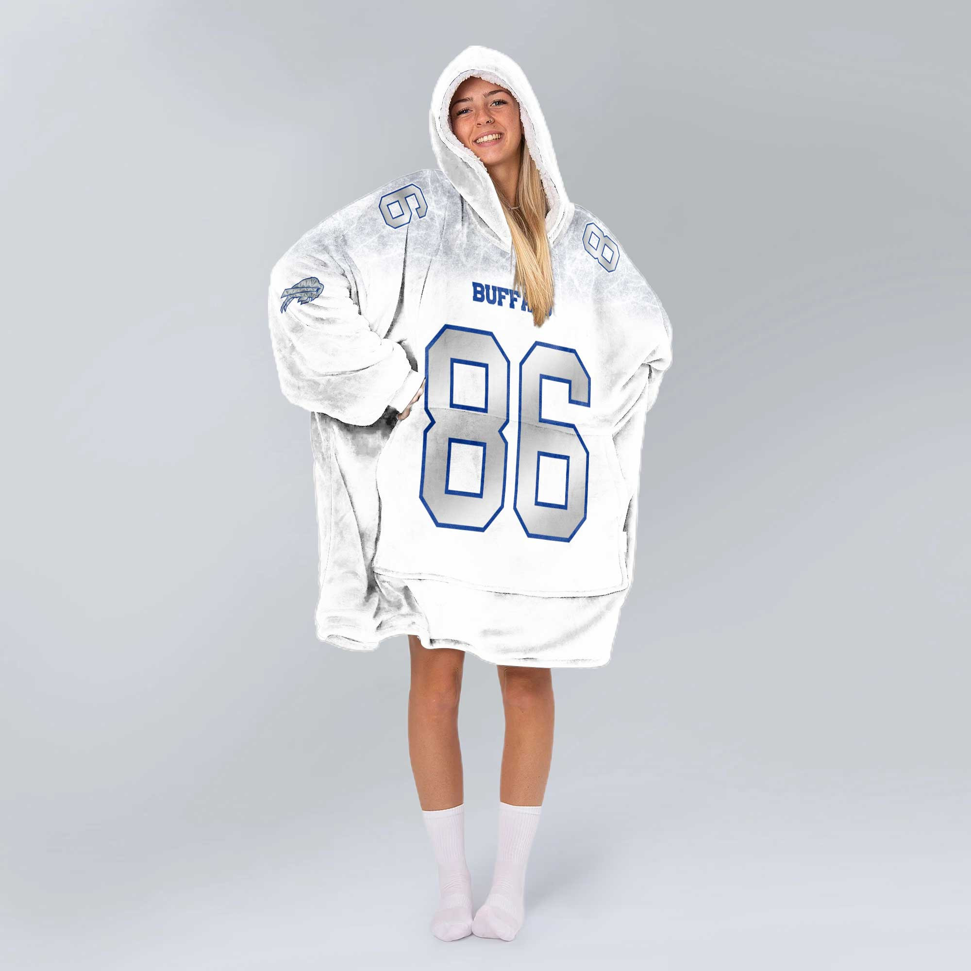 D.K 86 Buffalo Football Unisex Blanket Hoodie