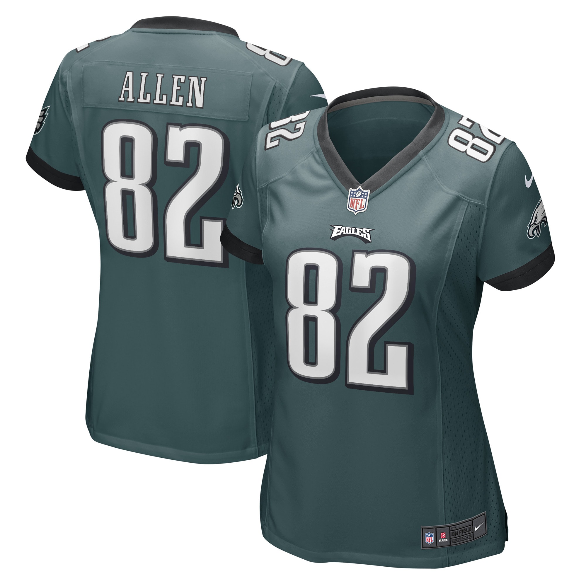 Devon Allen Philadelphia Eagles  Women's Game Player Jersey - Midnight Green