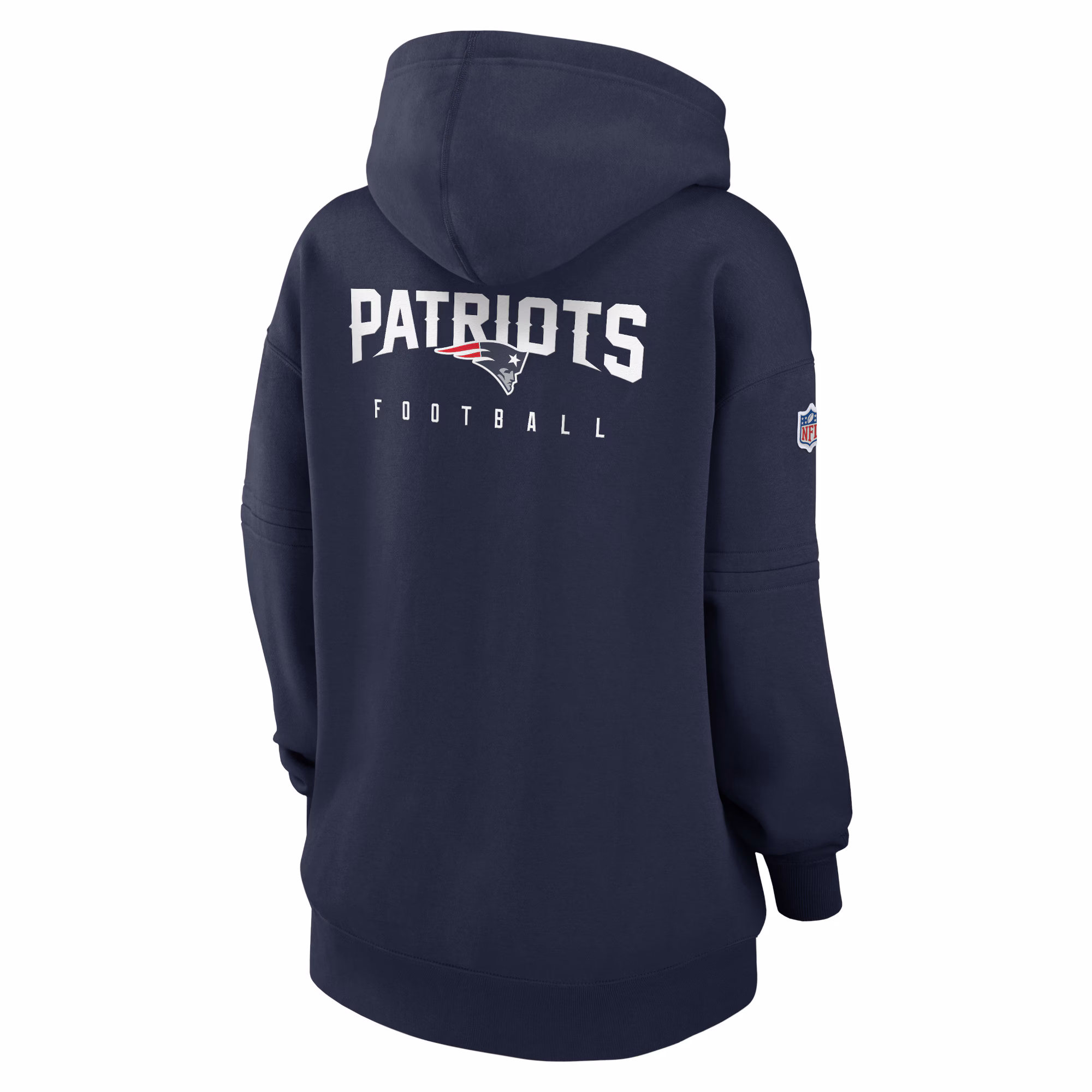 New England Patriots Women's 2023 Sideline Club Fleece Pullover Hoodie - Navy