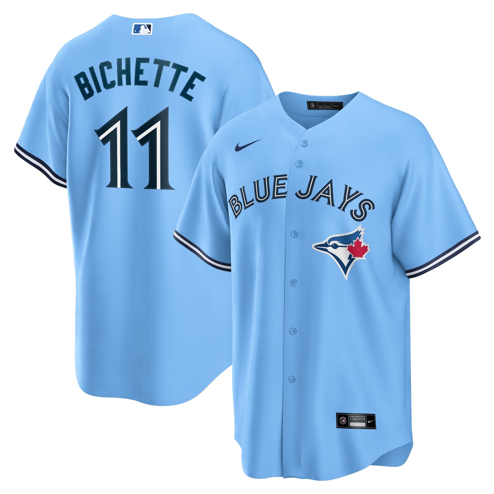 Men's Toronto Blue Jays Bo Bichette  Powder Blue Alternate Replica Player Name Jersey