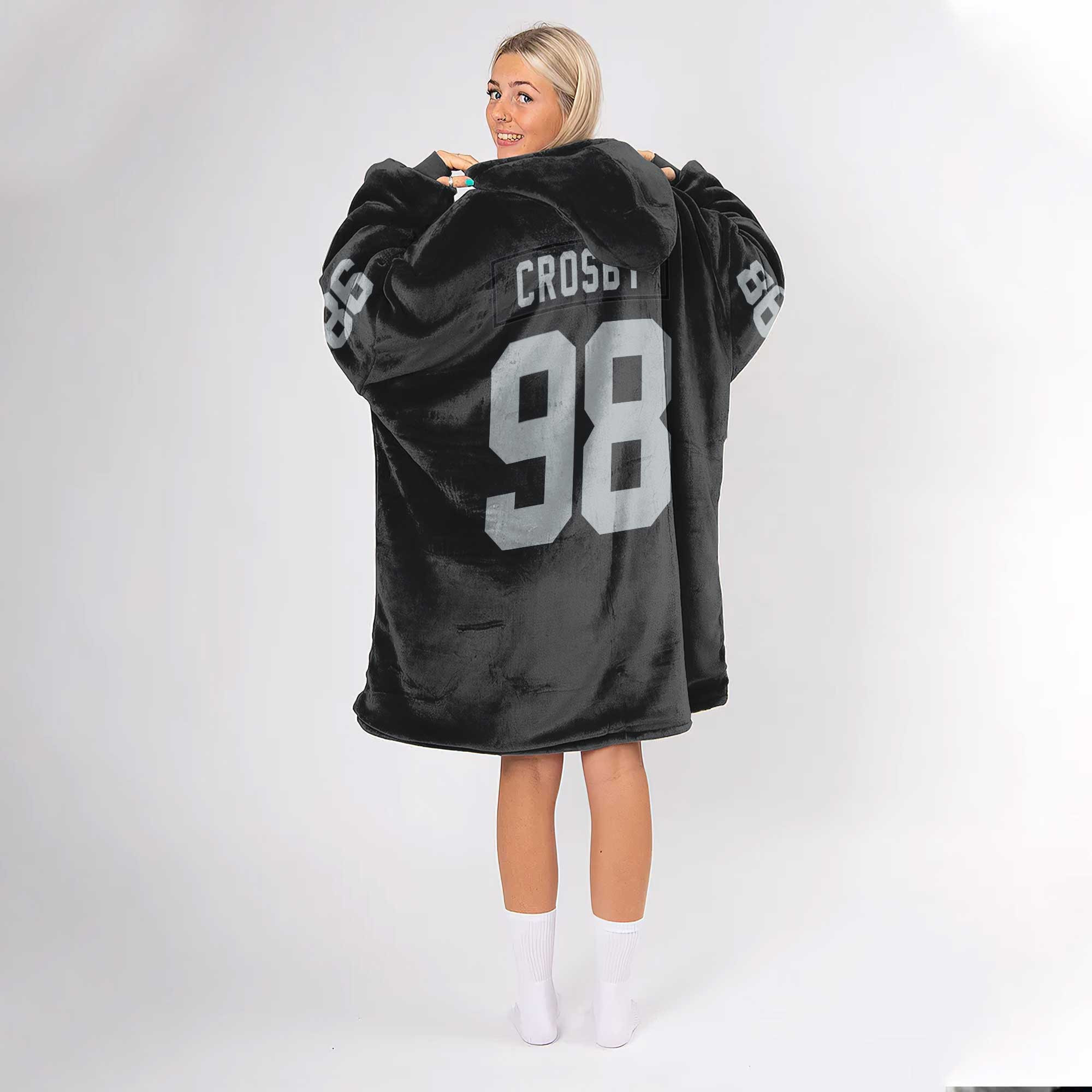 Adult M.C 98 Las Vegas Football Unisex Blanket Hoodie