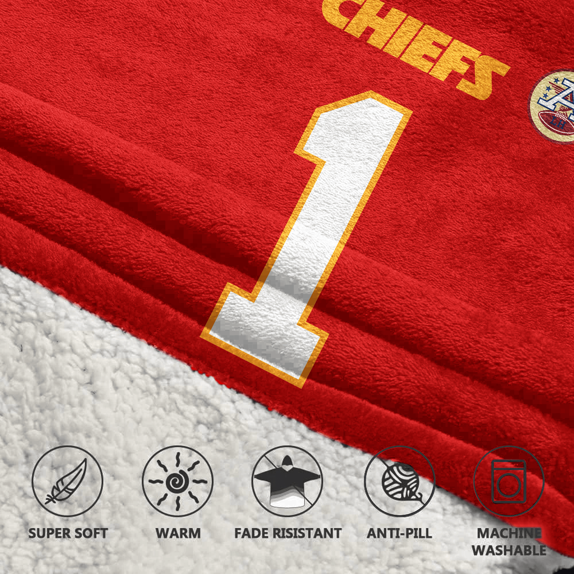 Kid X.W 1 Kansas City Football Unisex Blanket Hoodie