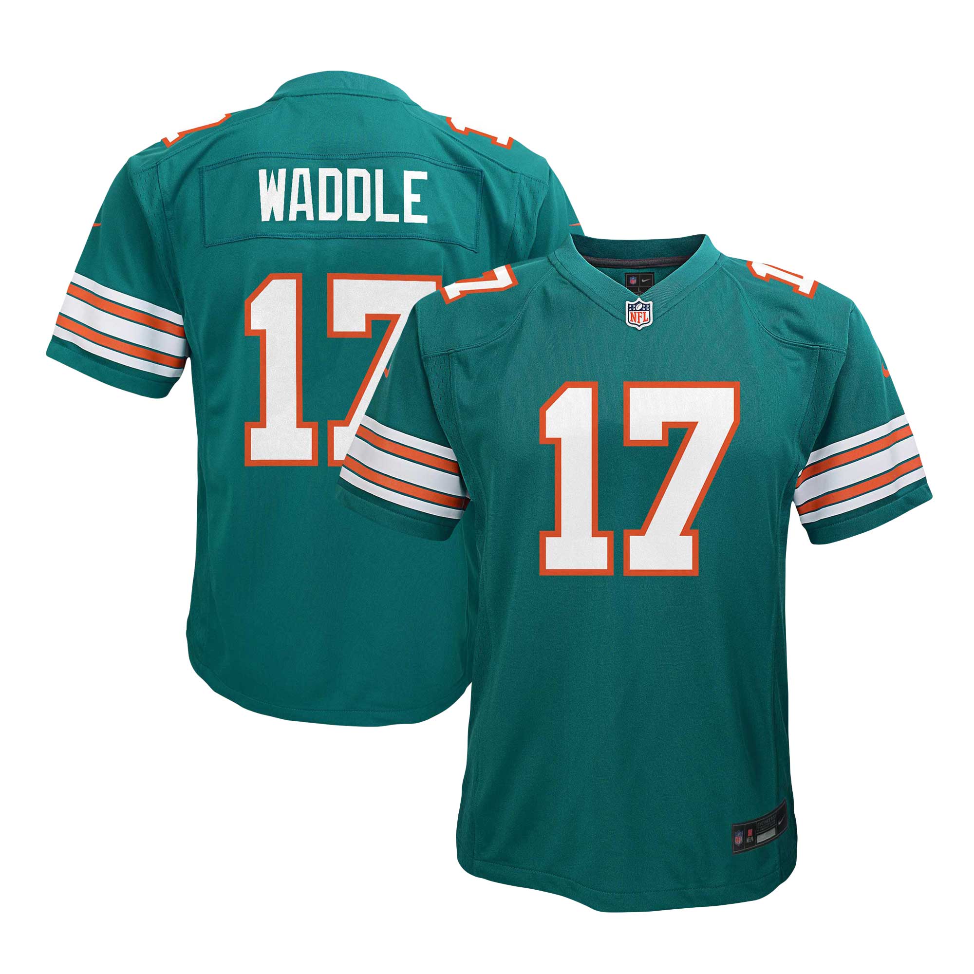 Jaylen Waddle Miami Dolphins Youth Alternate Player Game Jersey - White