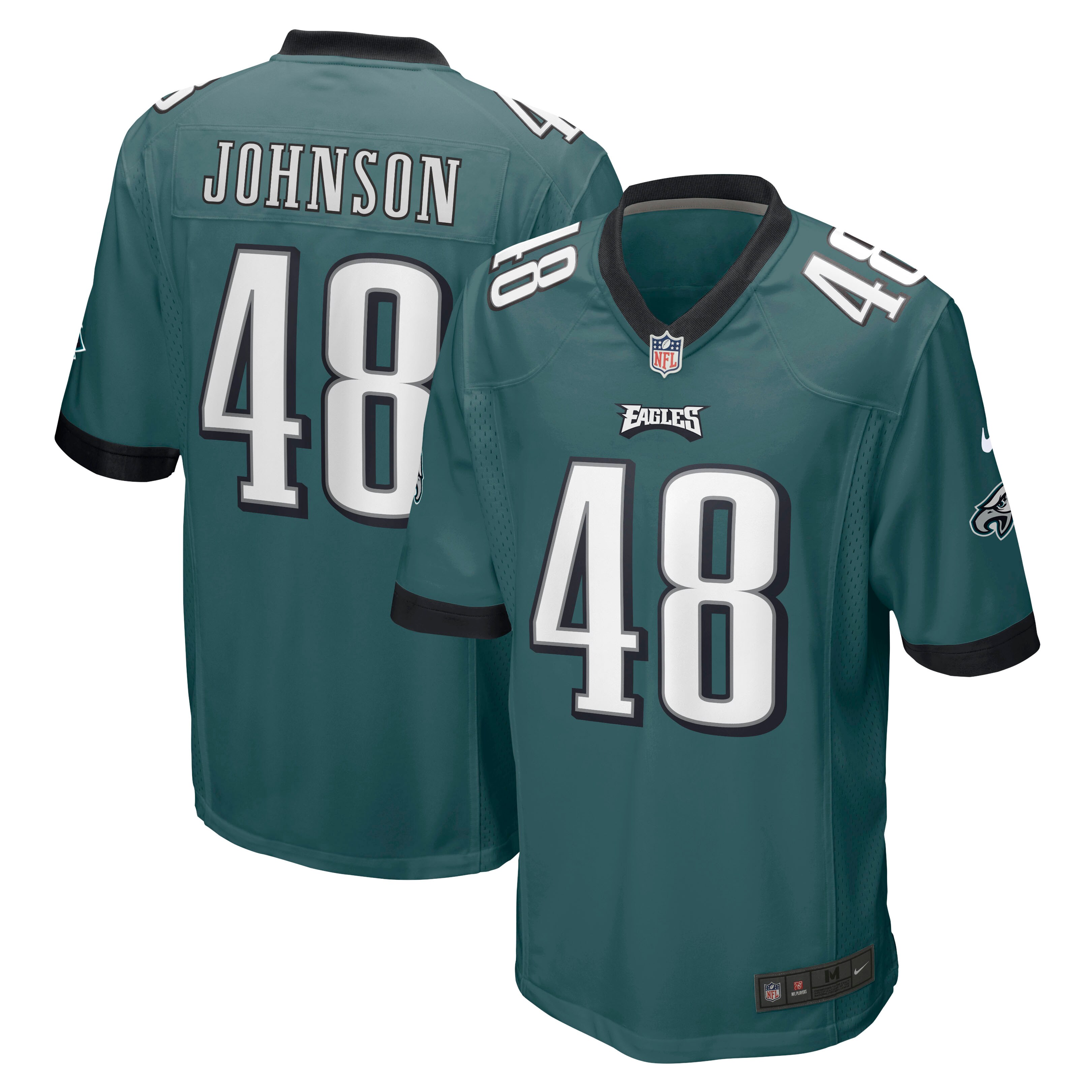Patrick Johnson Philadelphia Eagles  Game Player Jersey - Midnight Green