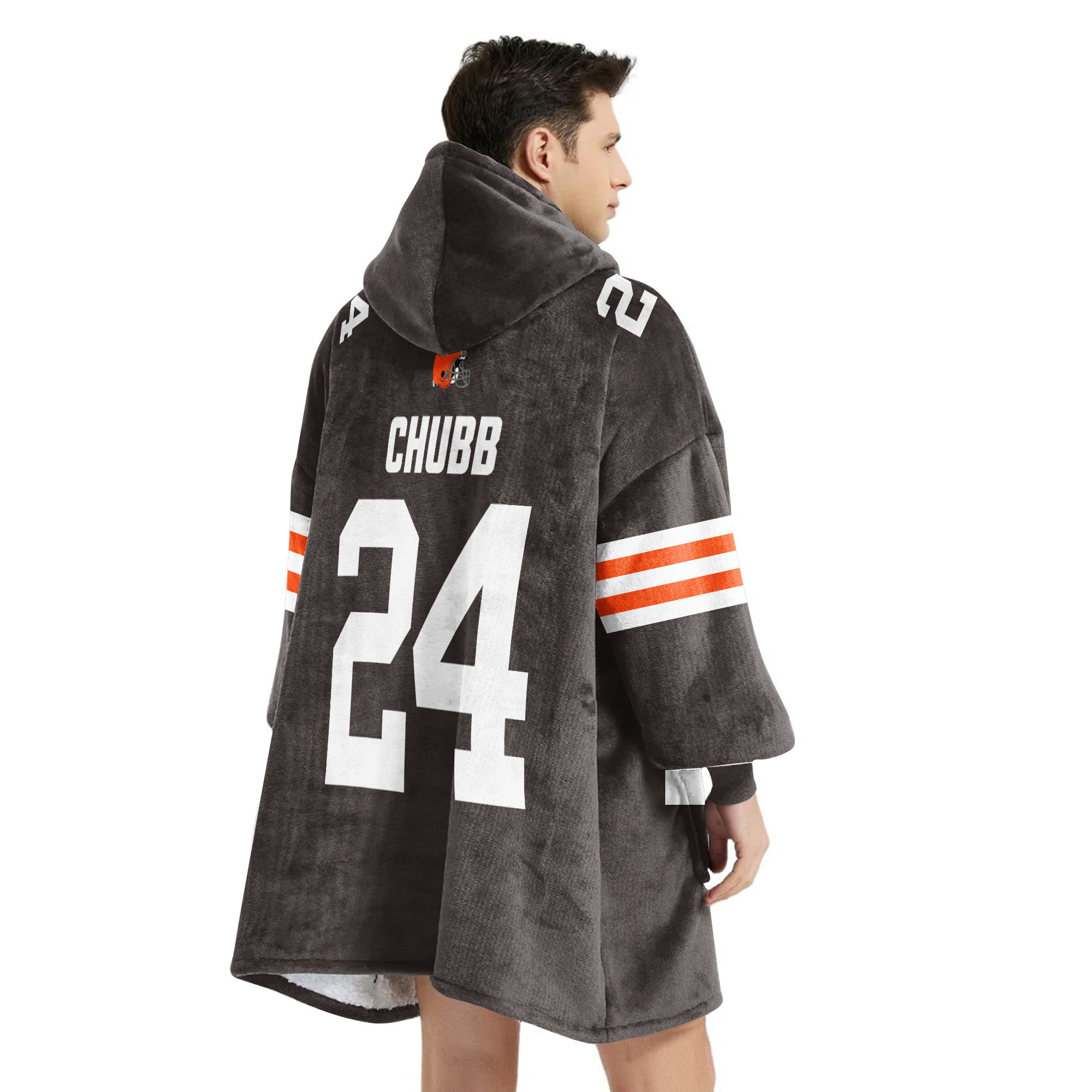 Adult 24 Cleveland Football Unisex Blanket Hoodie