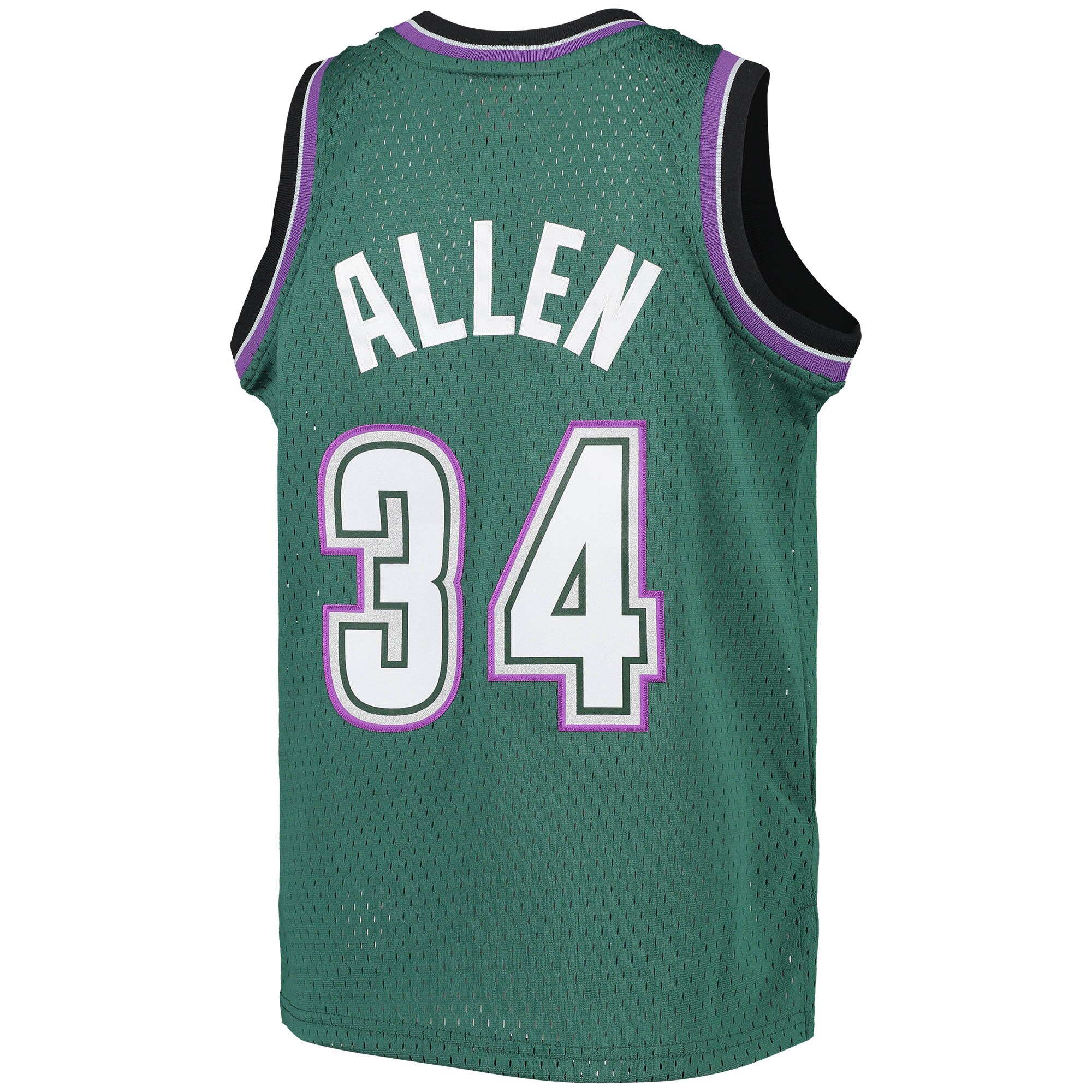 Ray Allen Milwaukee Bucks Mitchell & Ness Youth 1996-97 Hardwood Classics Swingman Jersey - Green