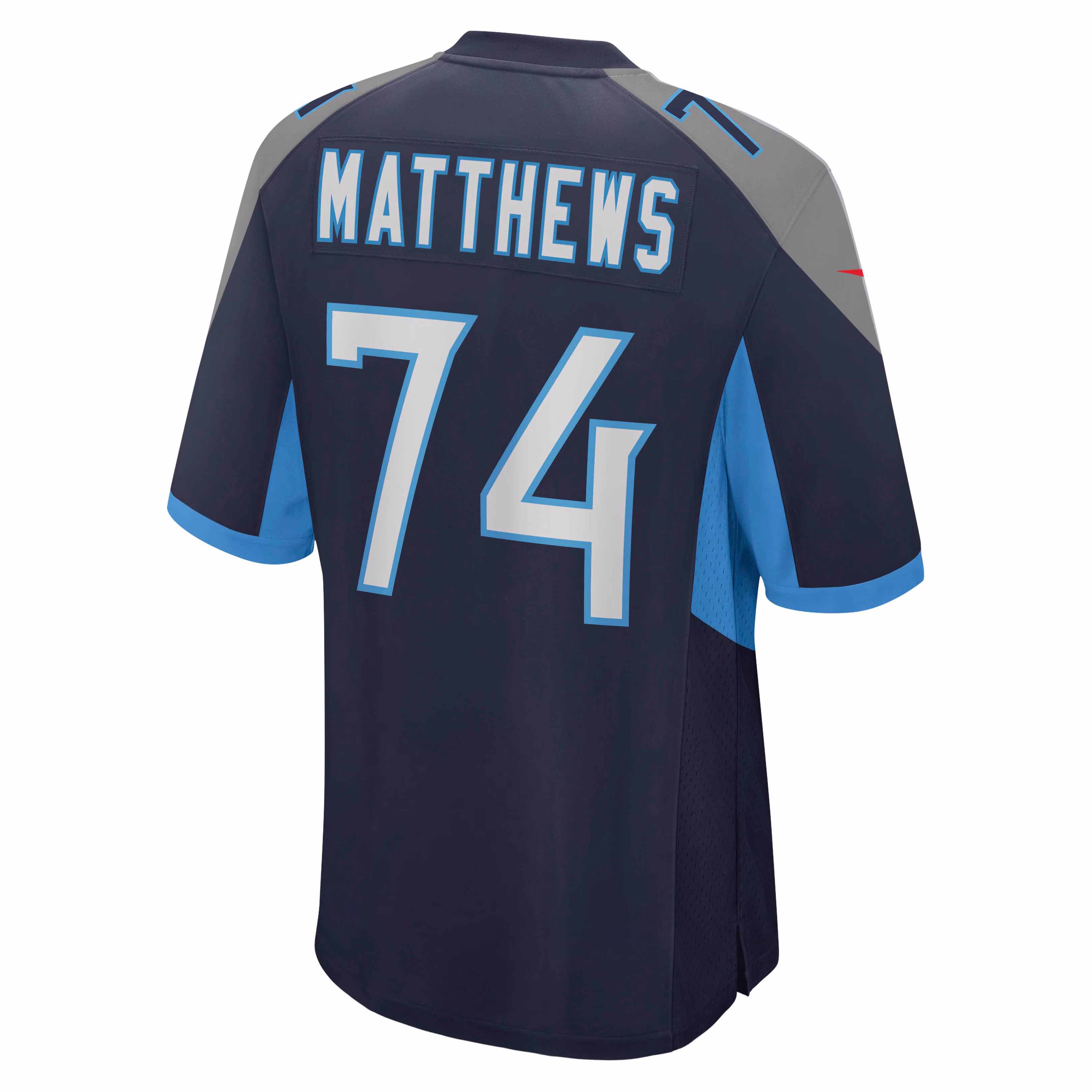 Bruce Matthews Tennessee Titans Oilers Throwback Retired Player Game Jersey - Light Blue
