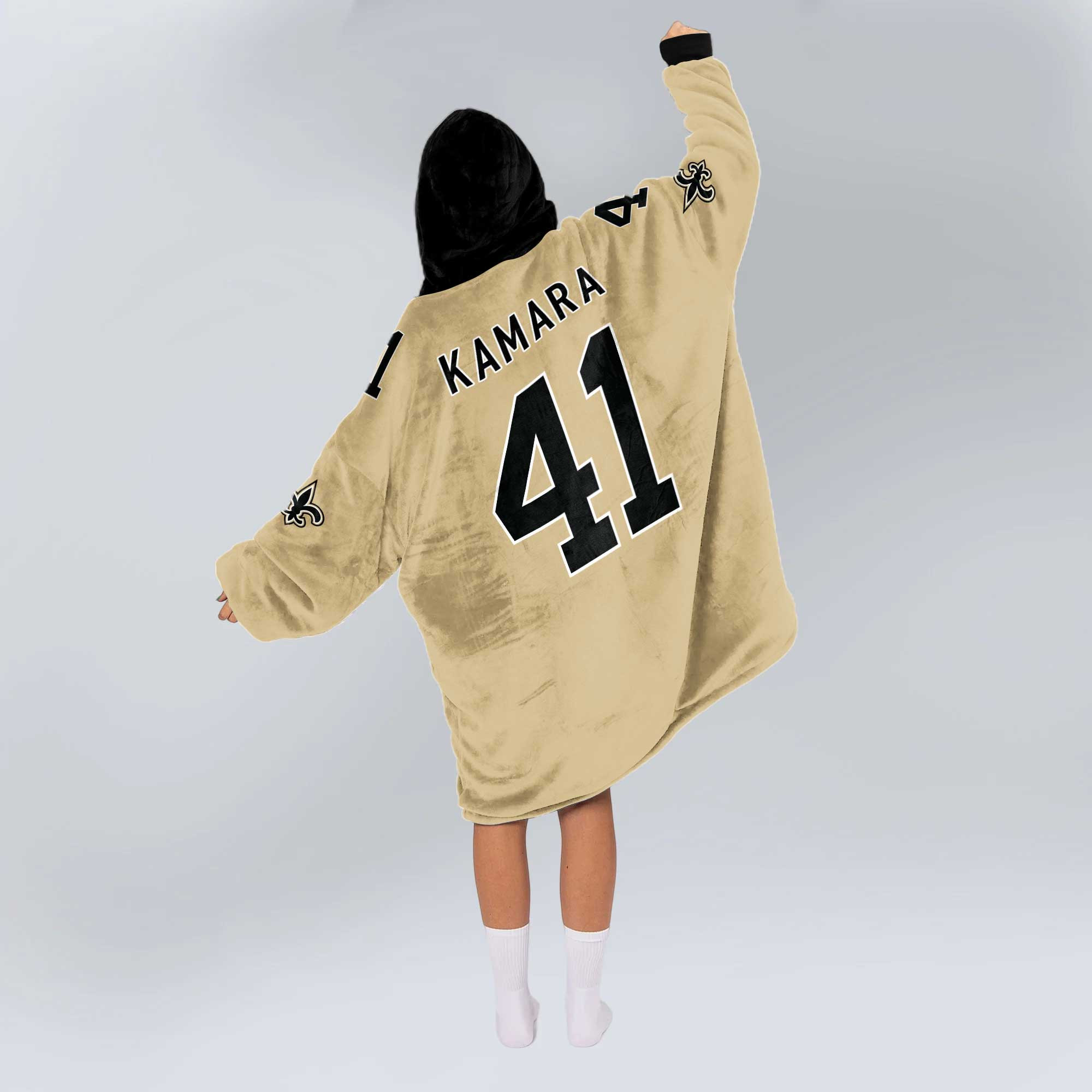 Adult A.K 41 New Orleans Football Unisex Blanket Hoodie