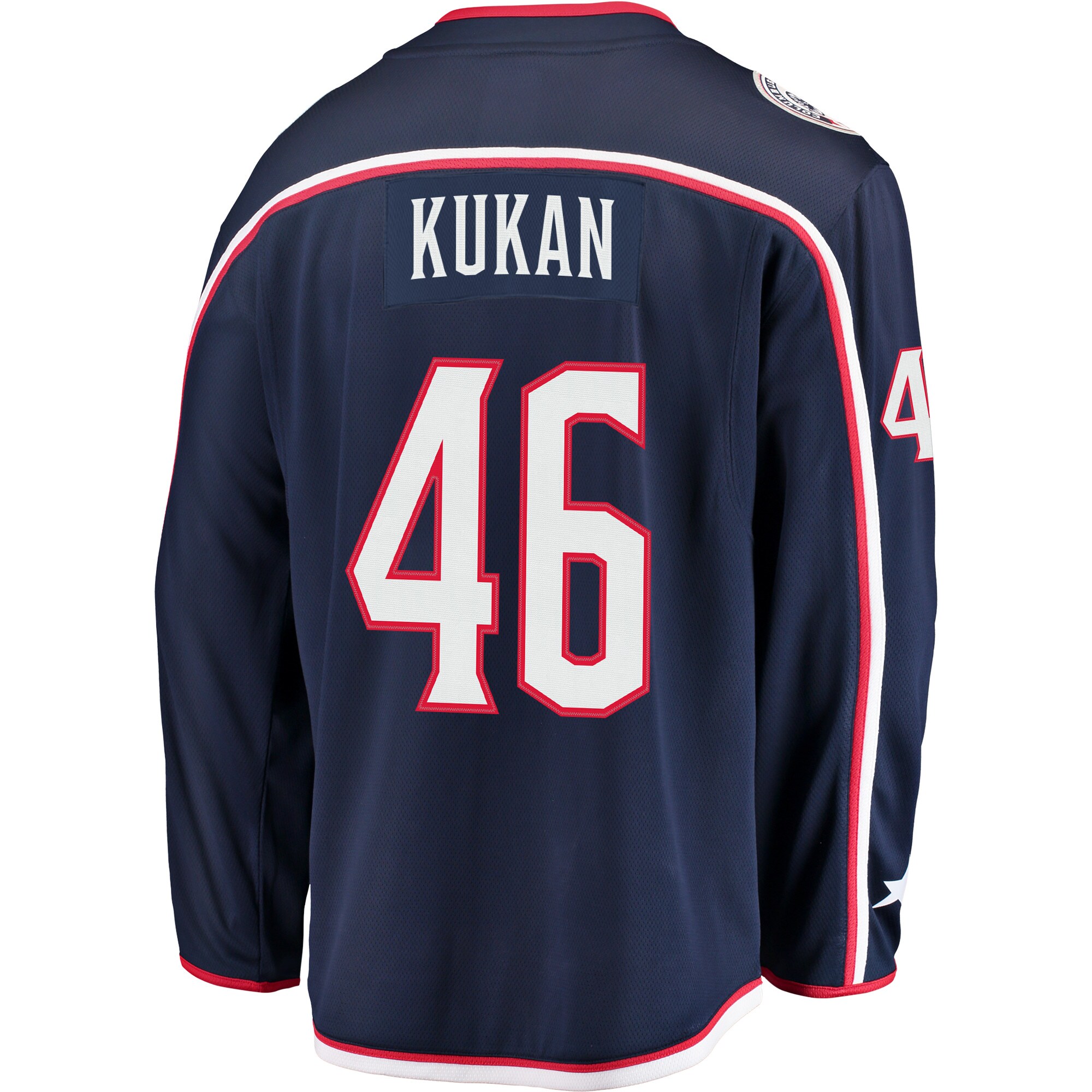 Dean Kukan Columbus Blue Jackets Breakaway Jersey - Navy