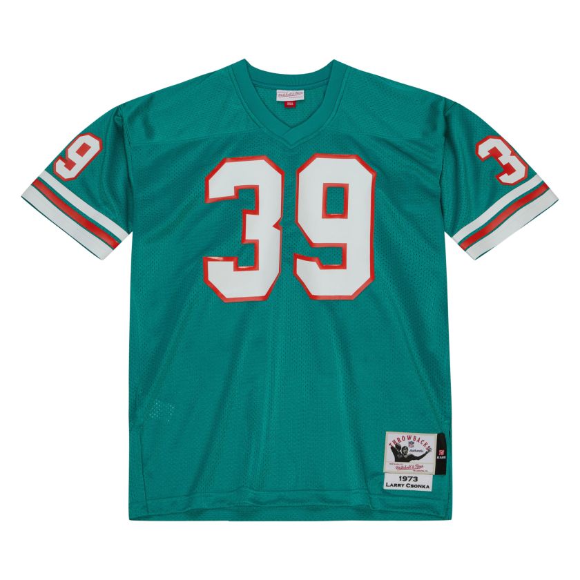 Authentic Larry Csonka Miami Dolphins Dark 1973 Jersey