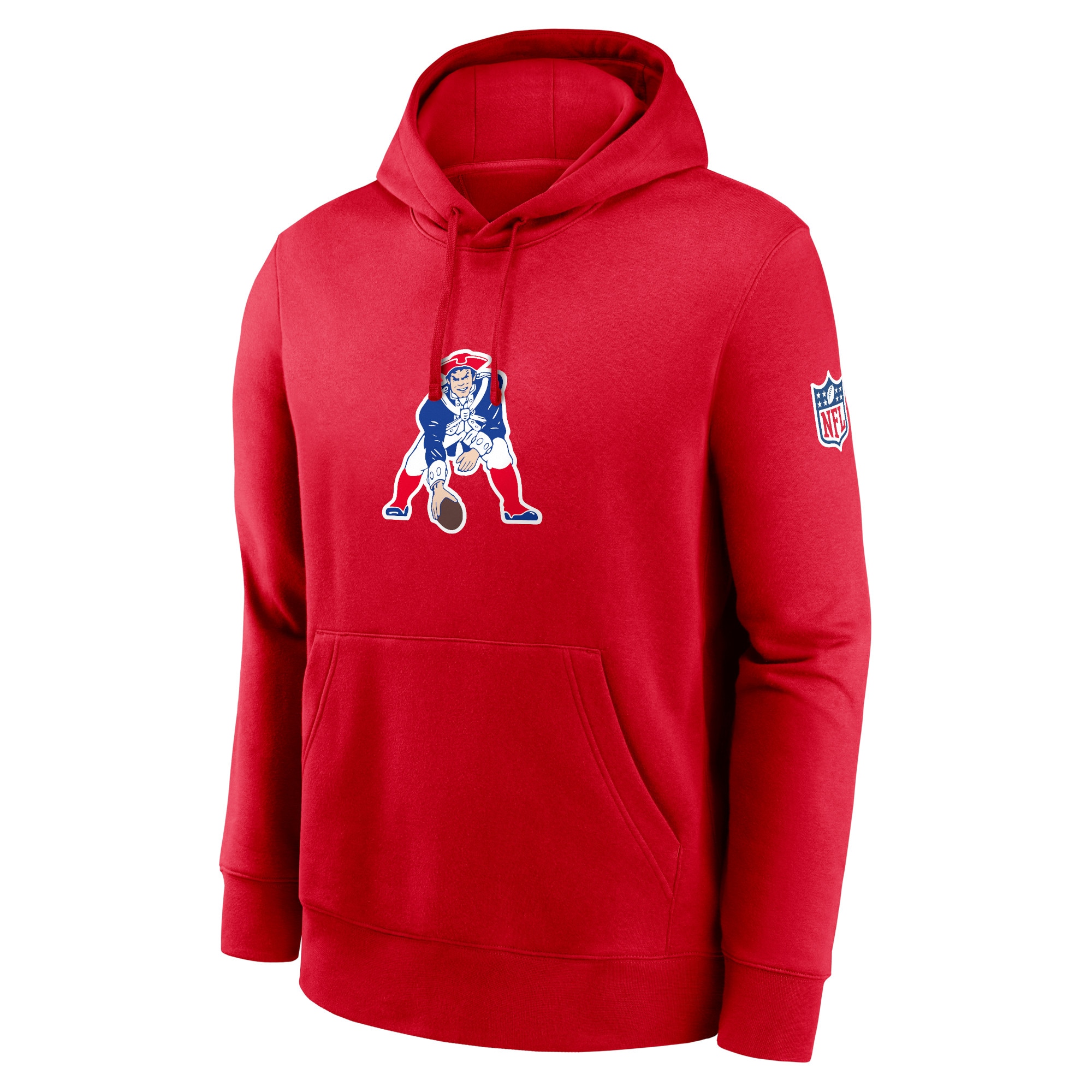 New England Patriots  2023 Sideline Club Alternate Tri-Blend Pullover Hoodie - Red