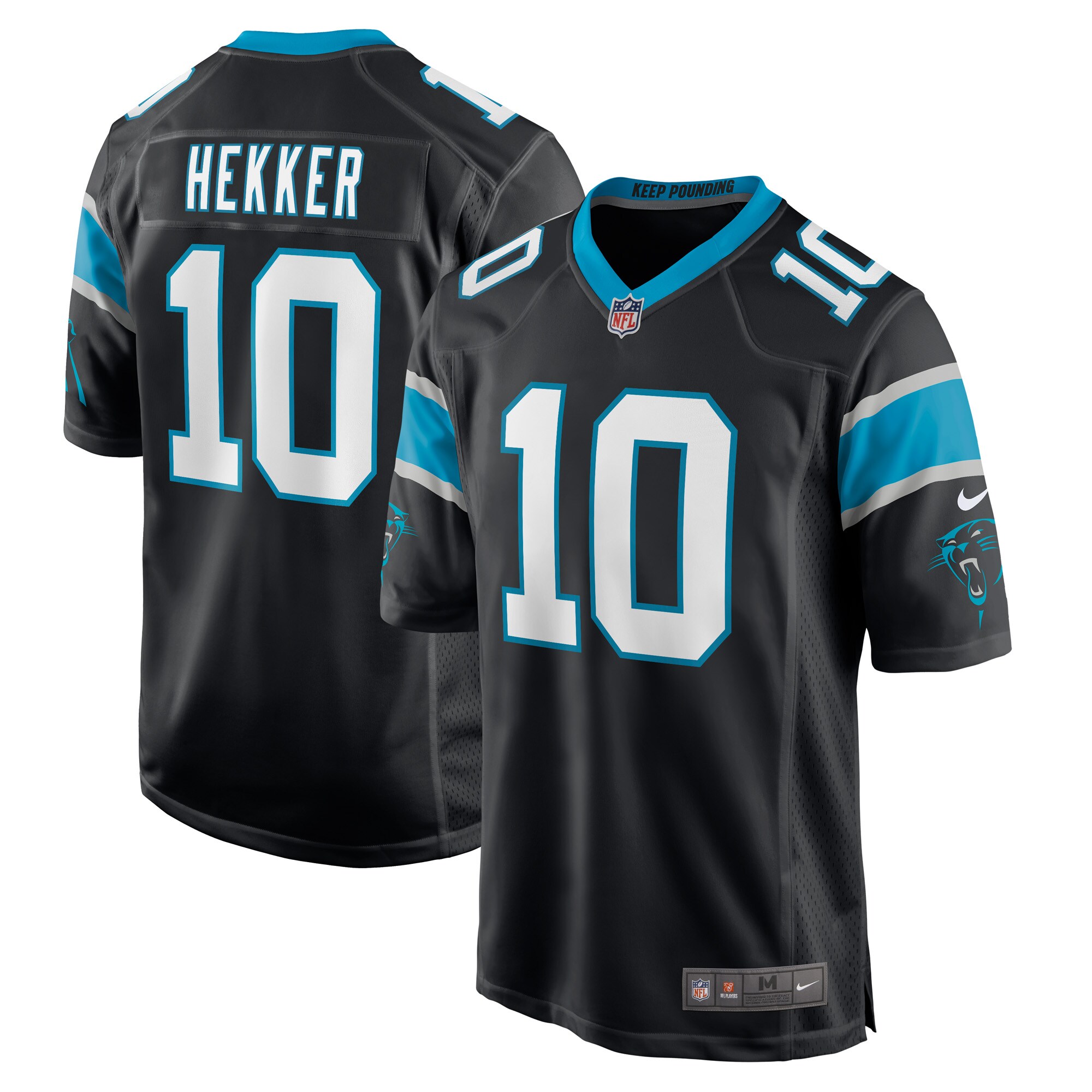 Johnny Hekker Carolina Panthers  Game Player Jersey - Black