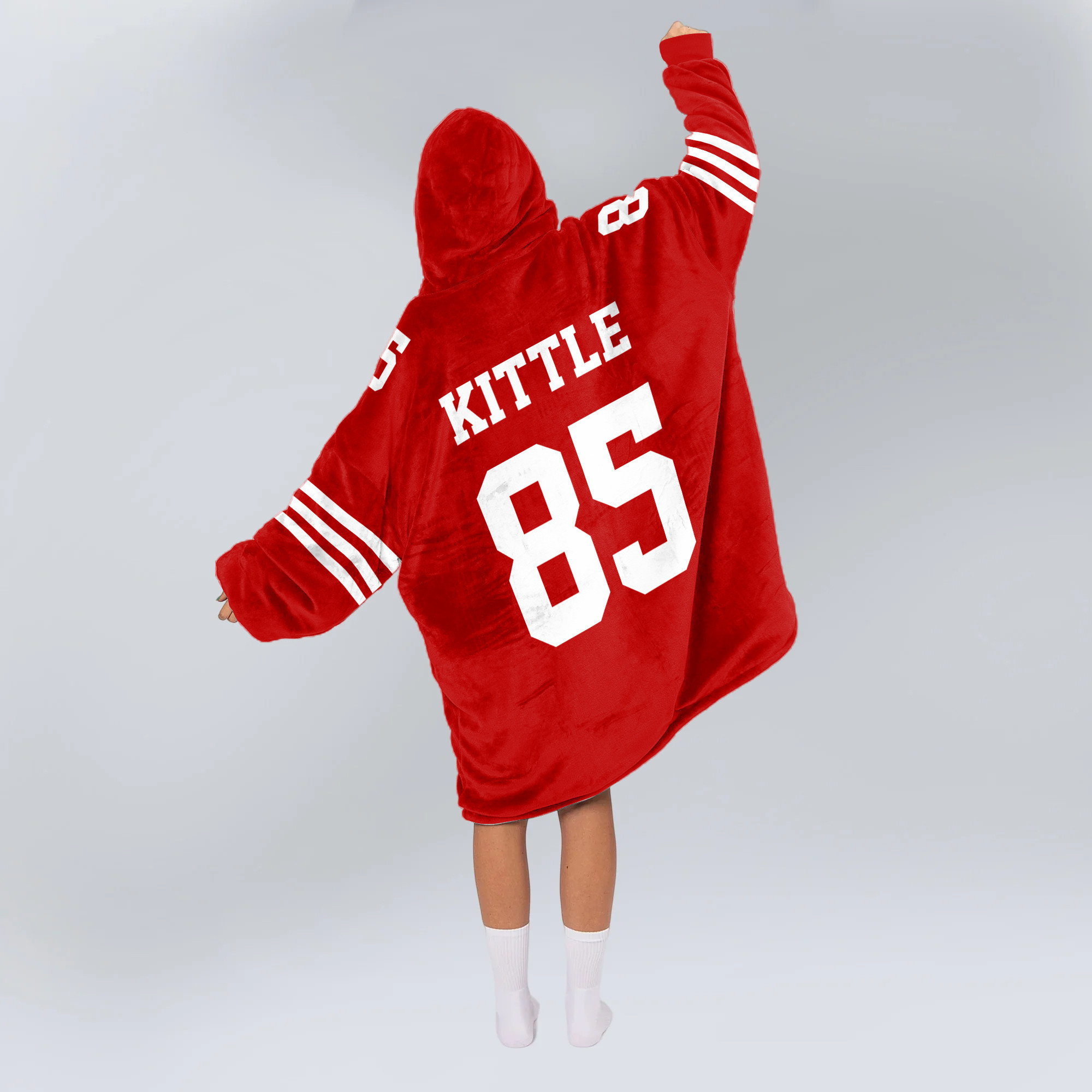 Adult They Not Like Us 85 San Francisco 49ers Football Unisex Blanket Hoodie