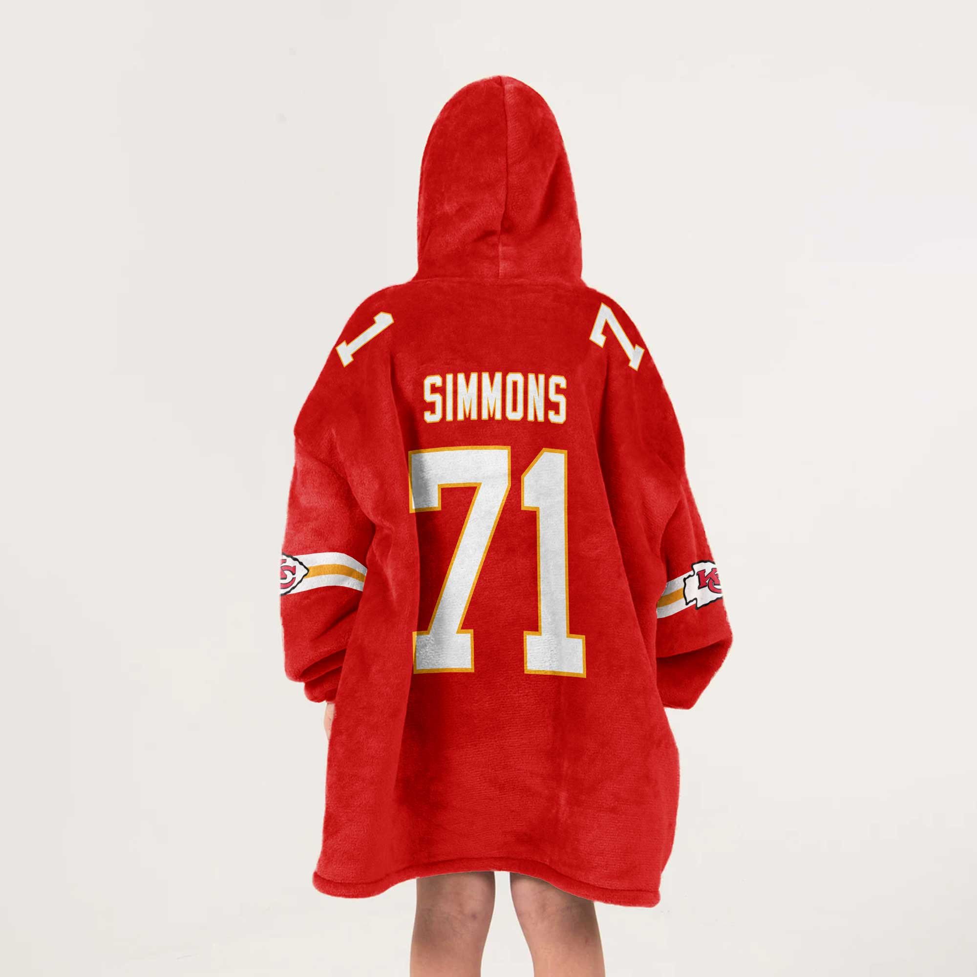 Kid 71 Kansas City Football Unisex Blanket Hoodie