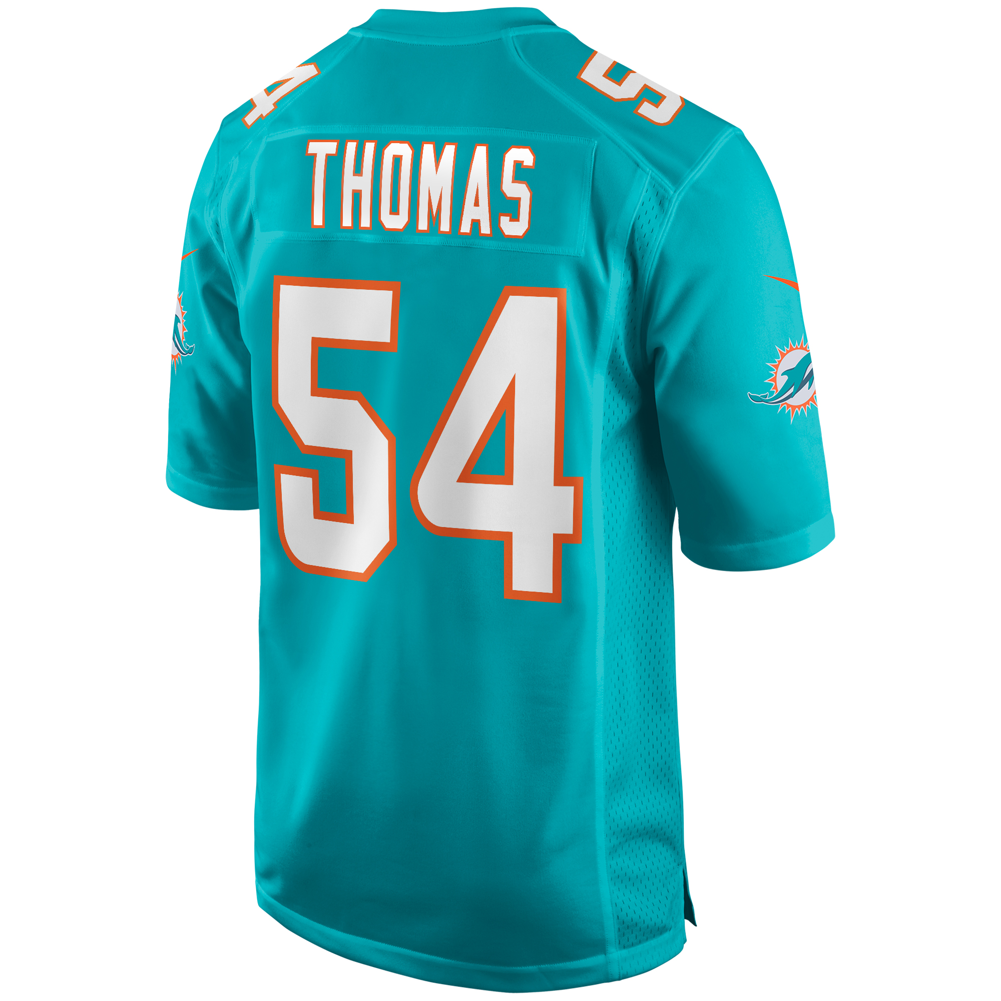 Zach Thomas Miami Dolphins Game Retired Player Jersey - Aqua