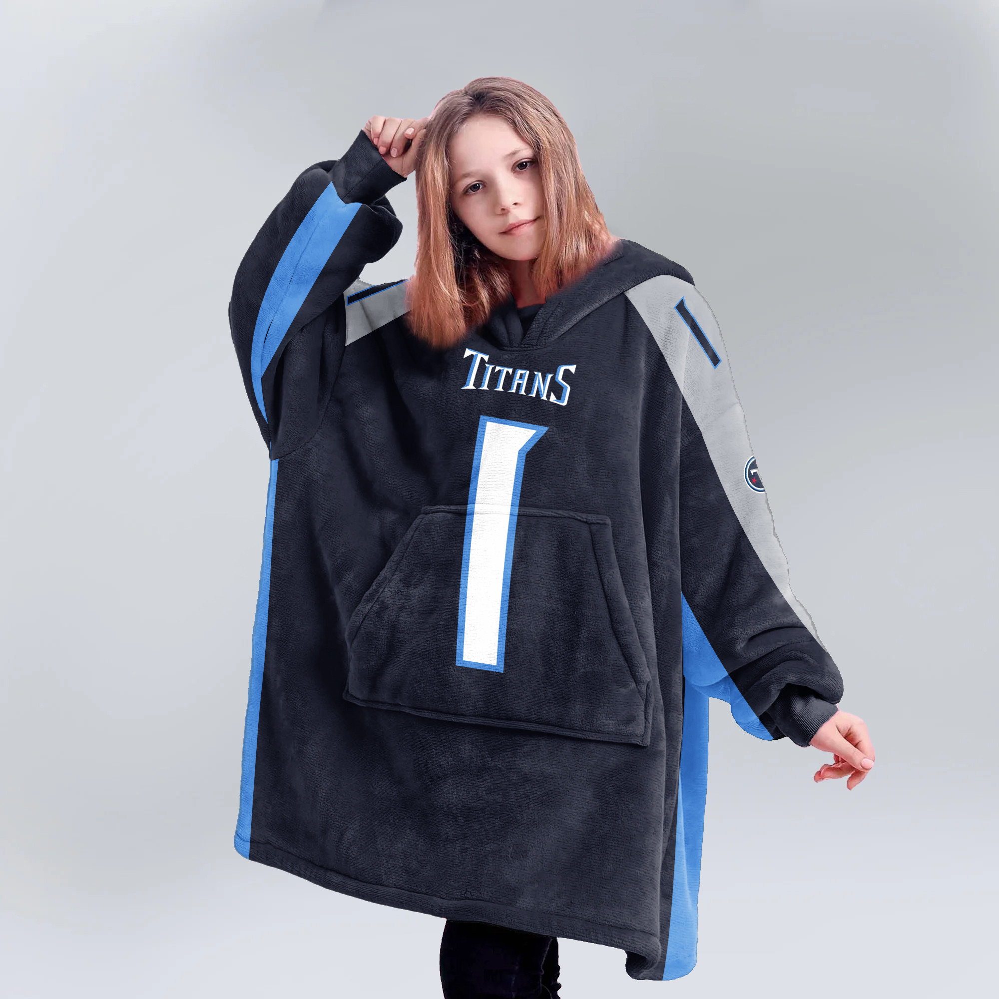 Kid C.W 1 Tennessee Football Unisex Blanket Hoodie