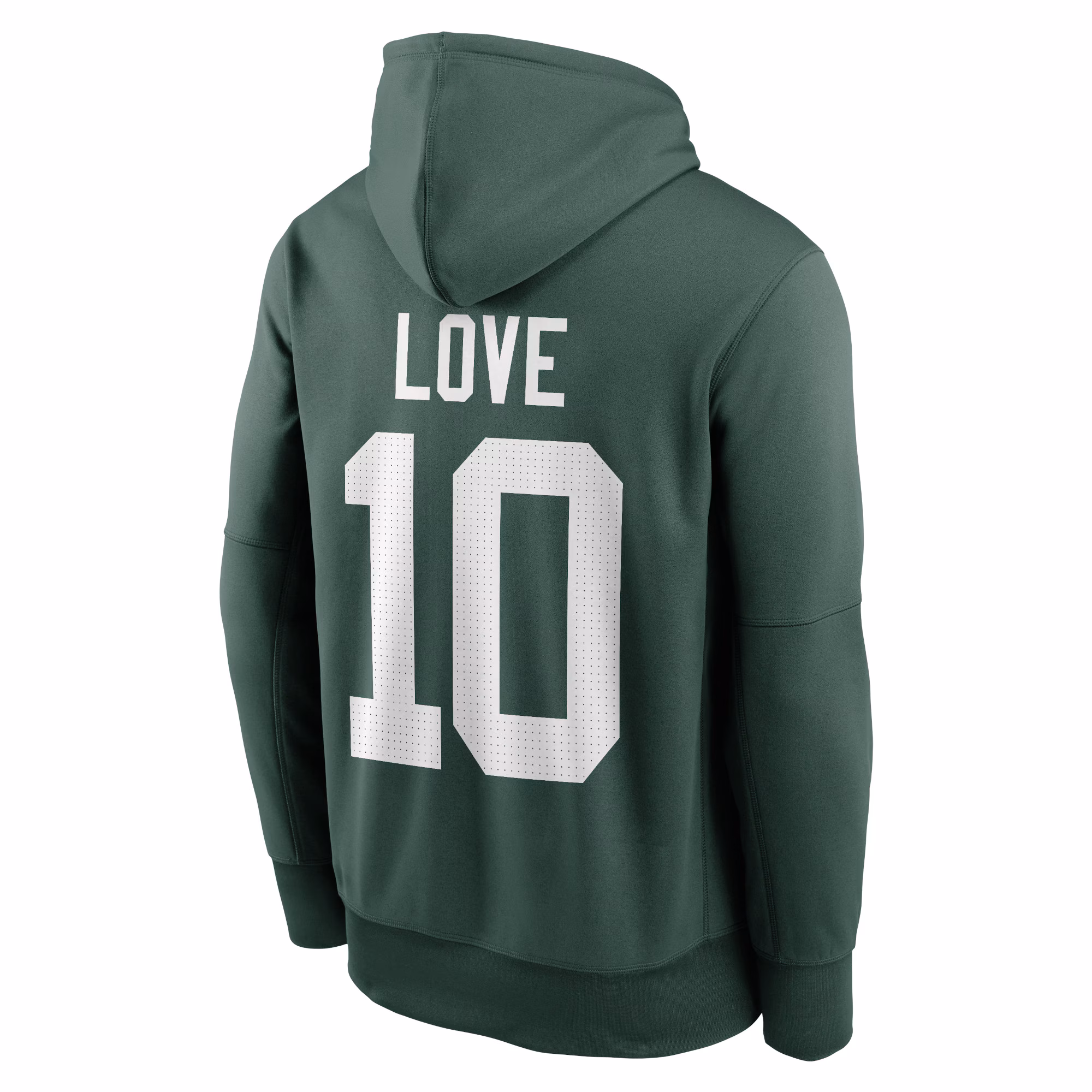 Love Green Bay Packers Player Name & Number Performance Pullover Hoodie - Green