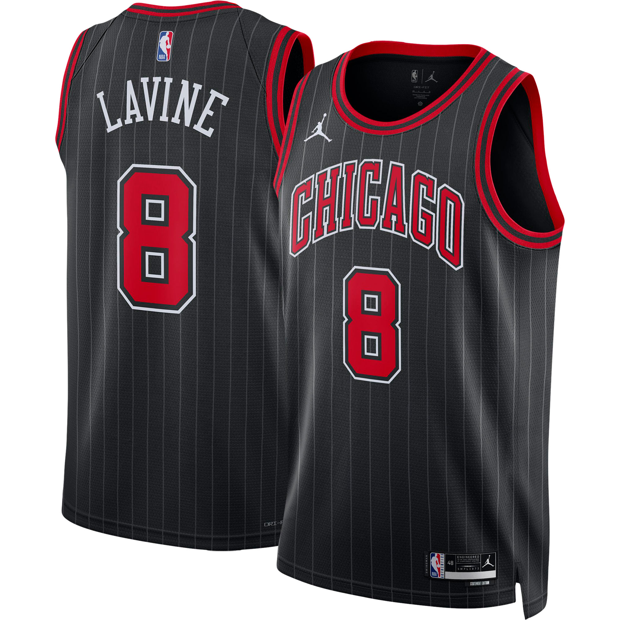 Zach LaVine 2022/23 Chicago Bulls  Unisex Swingman Jersey - Statement Edition - Black