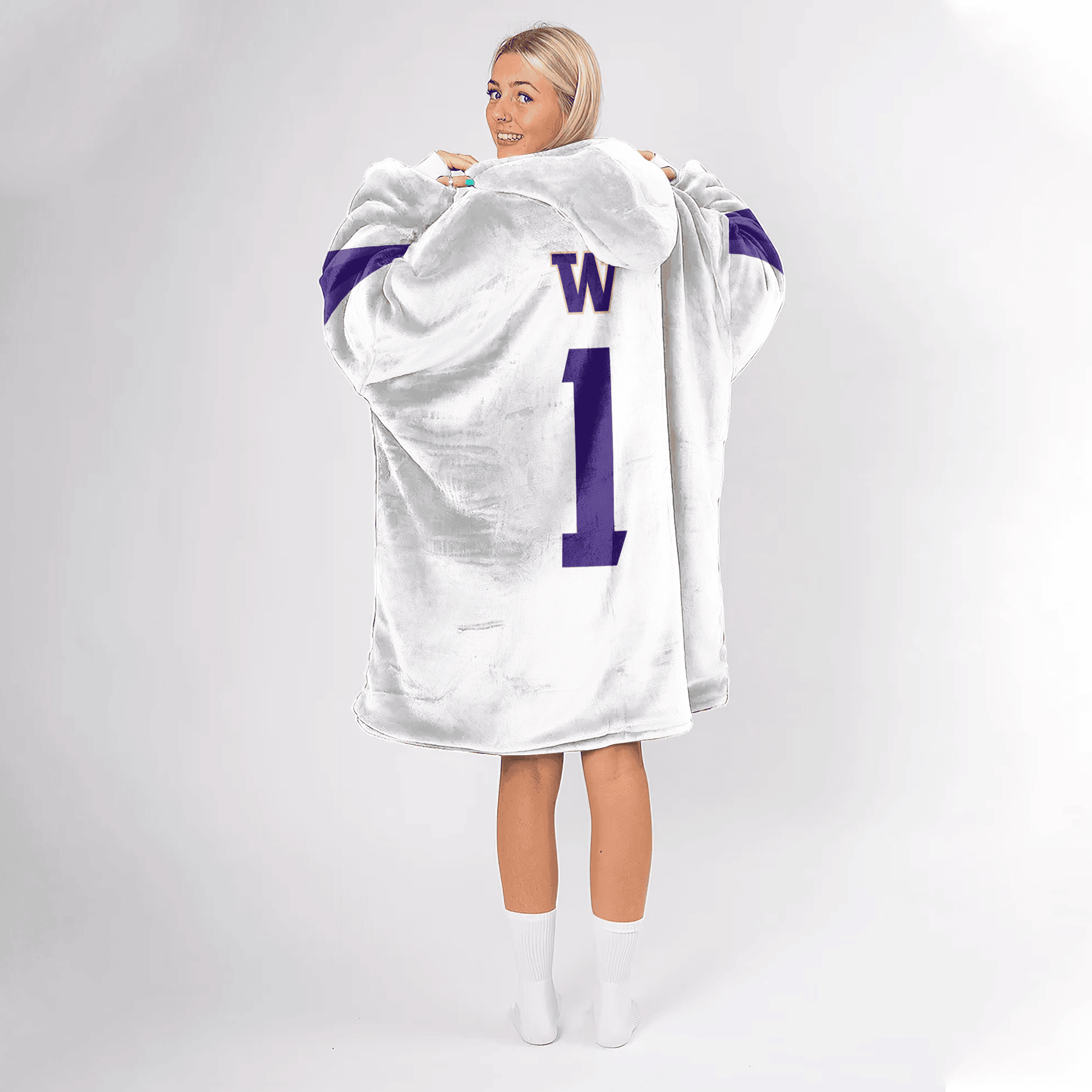 Adult 1 Washington Football Unisex Blanket Hoodie