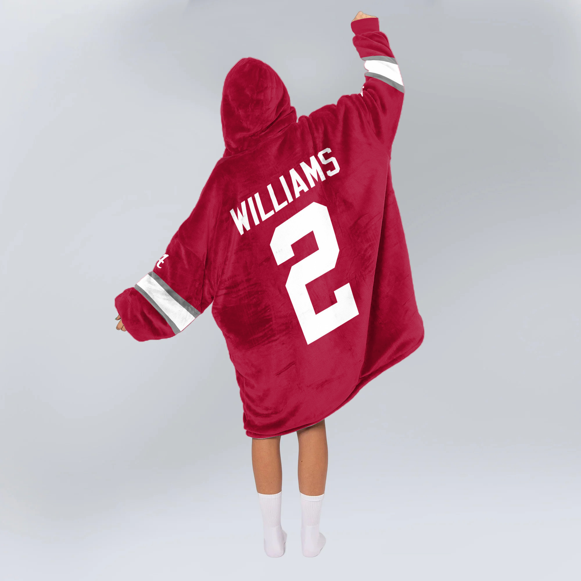 Adult 2 Alabama Football Unisex Blanket Hoodie