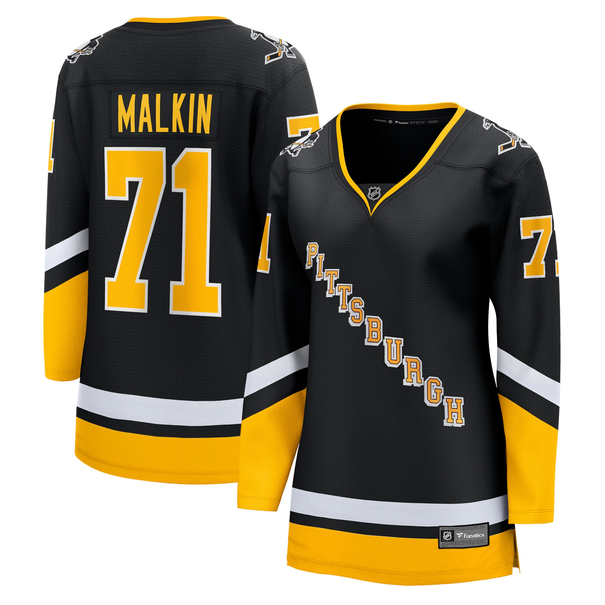 Evgeni Malkin Pittsburgh Penguins Women's 2021/22 Alternate Premier Breakaway Player Jersey - Black