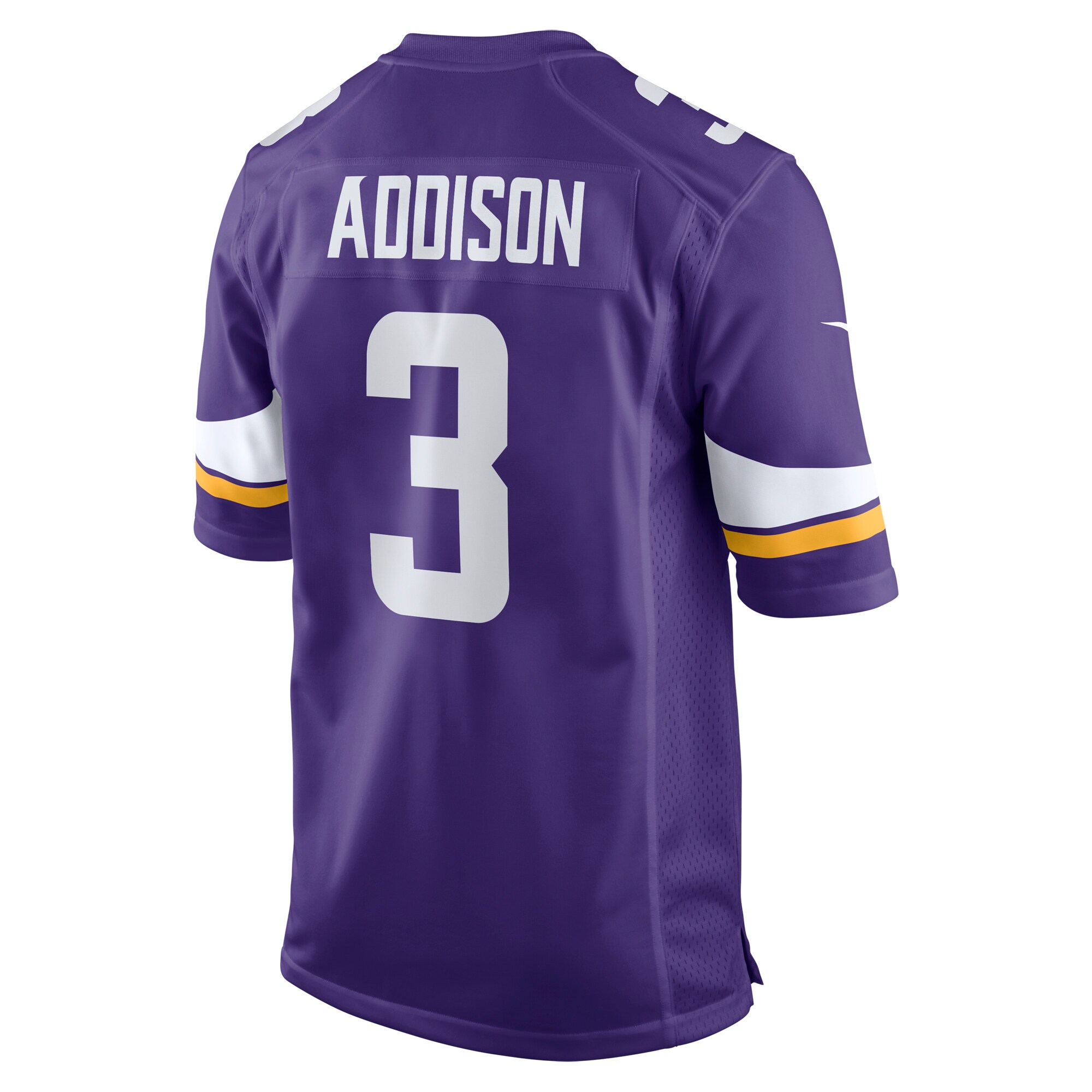 Addison Minnesota Vikings  2023 NFL Draft First Round Pick Game Jersey - Purple
