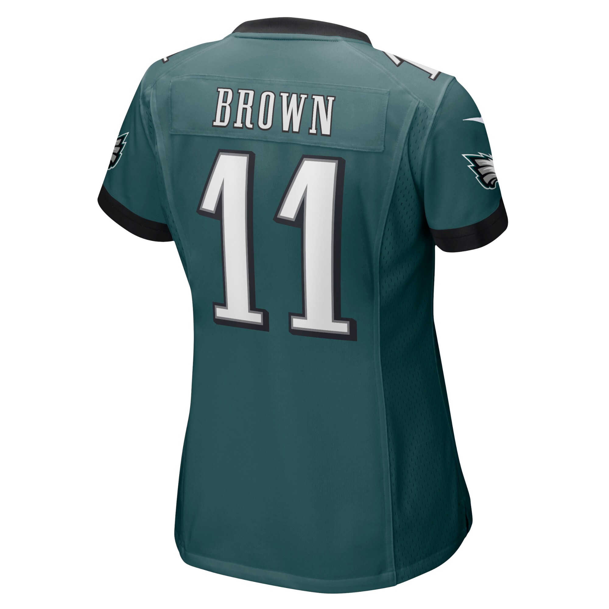 A.J. Brown Philadelphia Eagles  Women's Player Game Jersey - Midnight Green