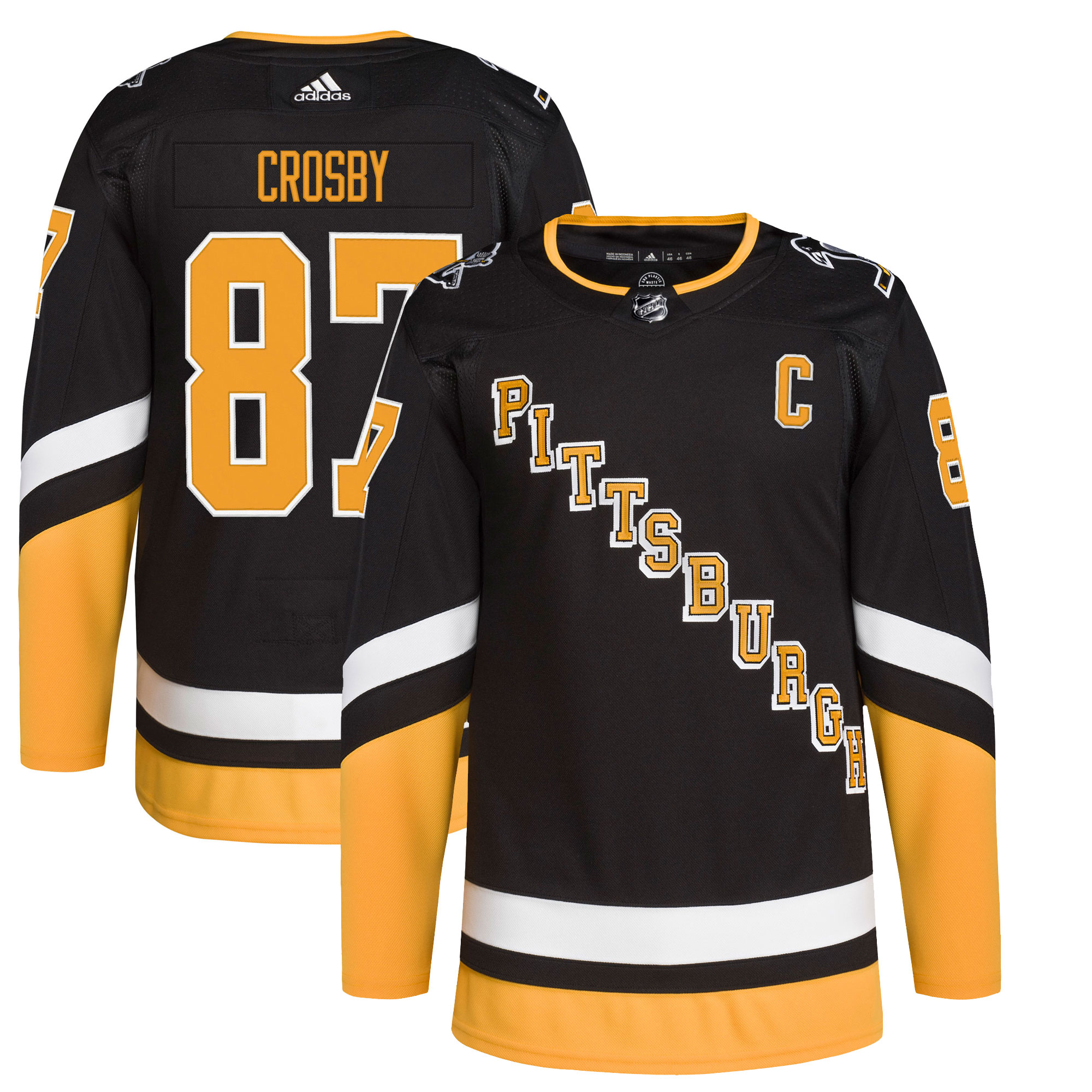 Sidney Crosby Pittsburgh Penguins  2021/22 Alternate Primegreen Authentic Pro Player Jersey - Black