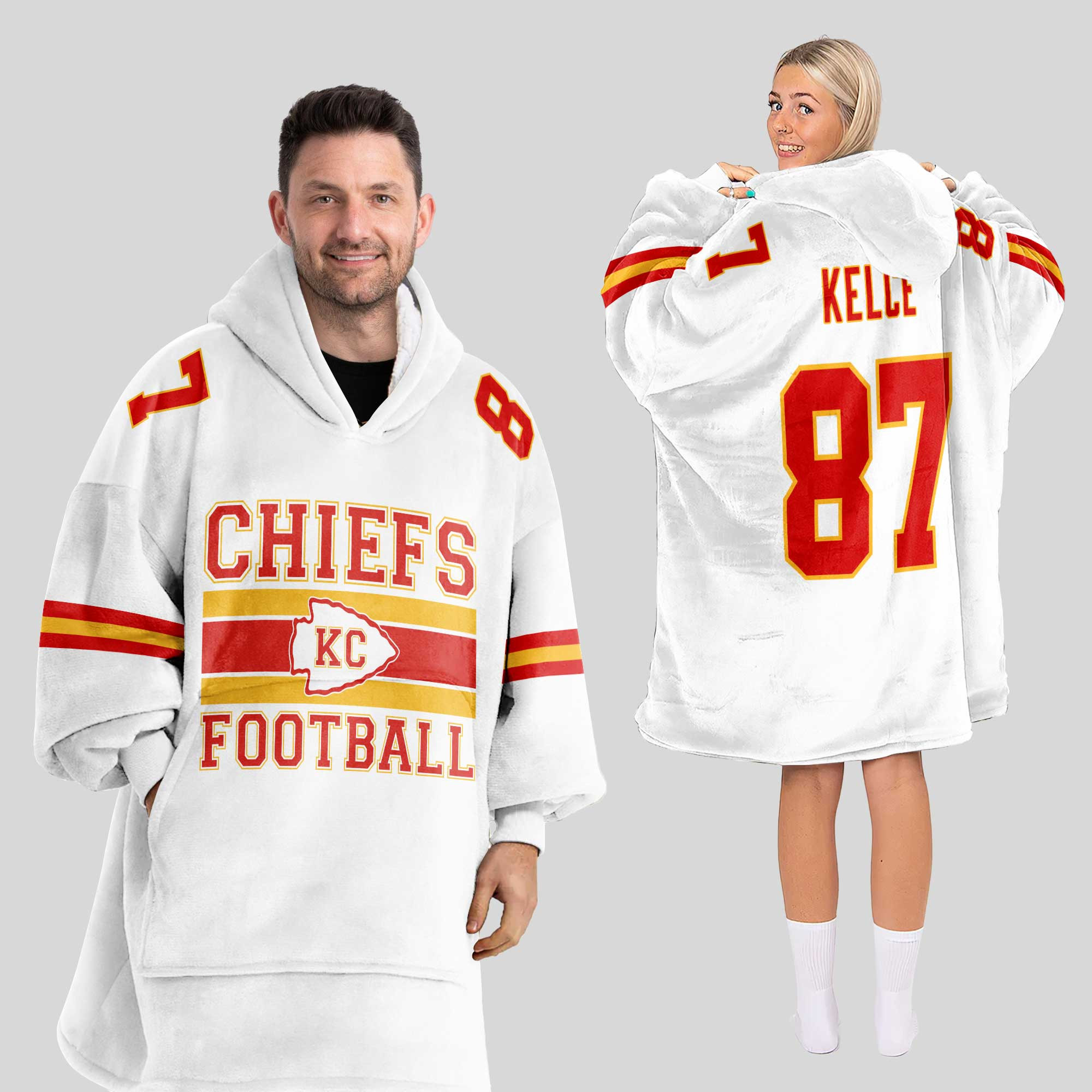 Kansas City Football Unisex Blanket Hoodie