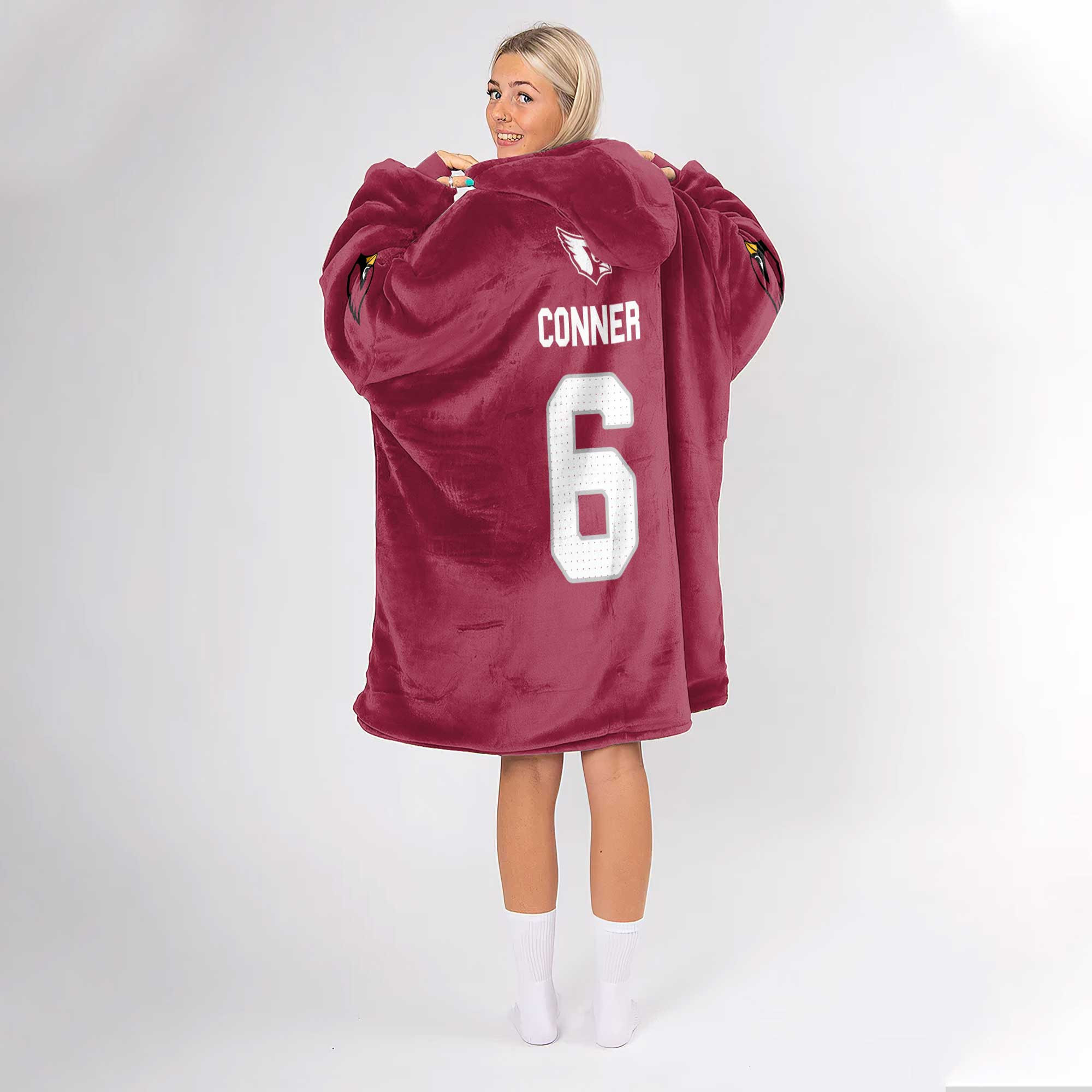 Adult 6 Arizona Football Unisex Blanket Hoodie