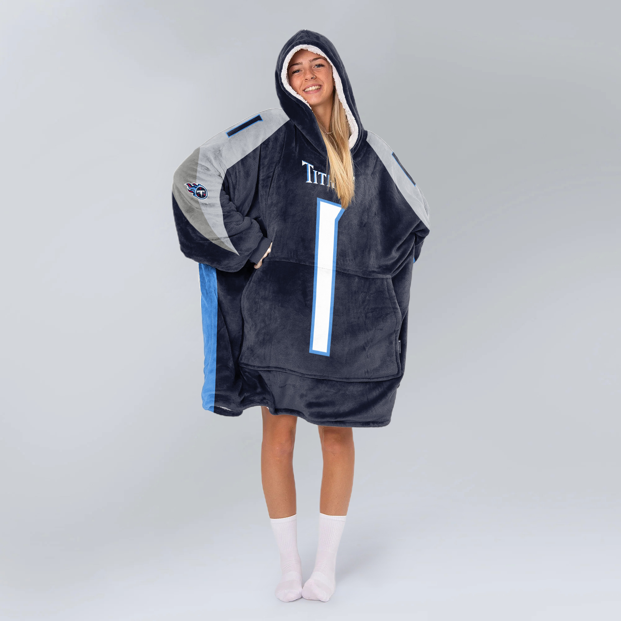 Adult C.W 1 Tennessee Football Unisex Blanket Hoodie