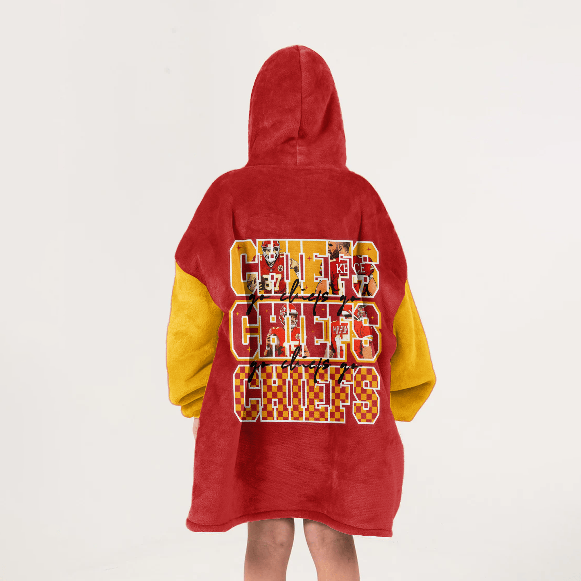 Kansas City Football Unisex Blanket Hoodie