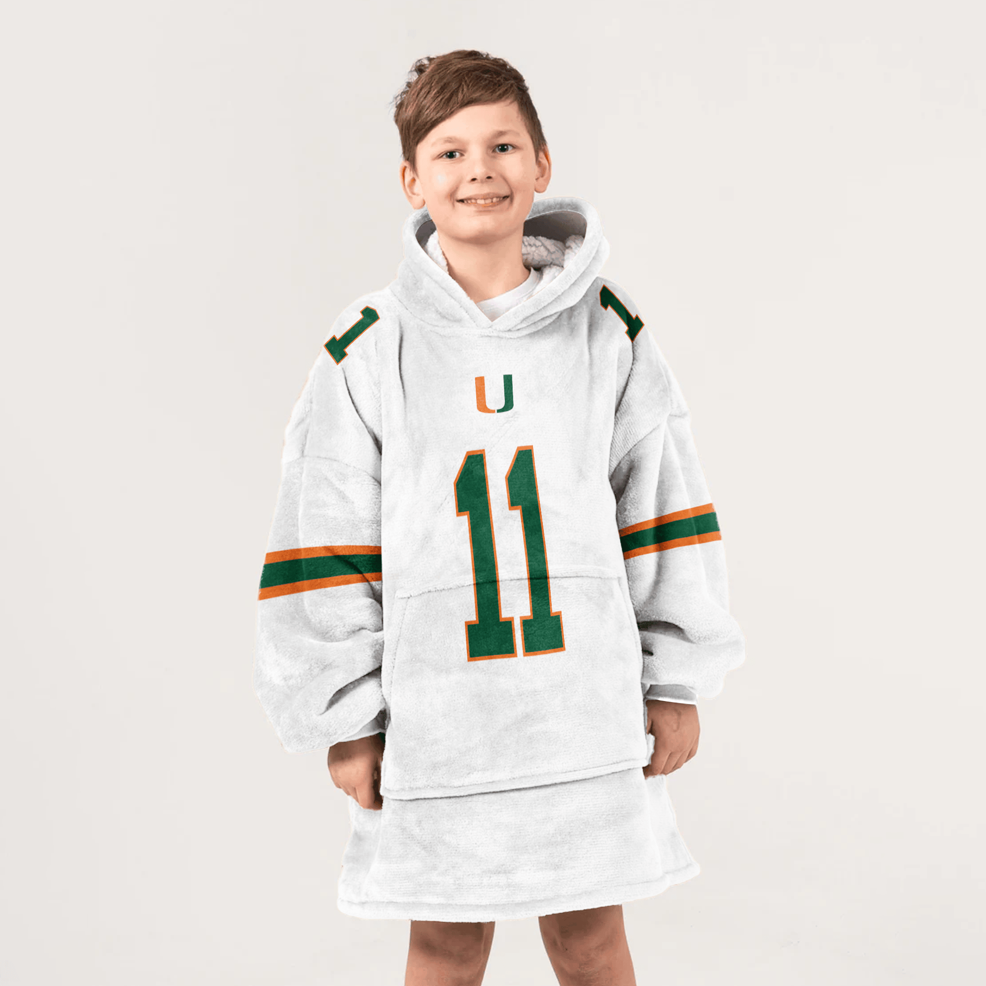 Kid C.B 11 Miami Football Unisex Blanket Hoodie