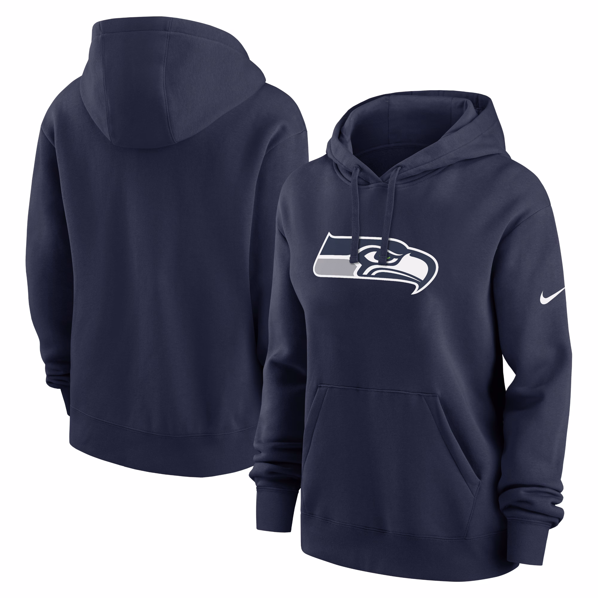 Seattle Seahawks Women's Club Fleece Pullover Hoodie - Royal