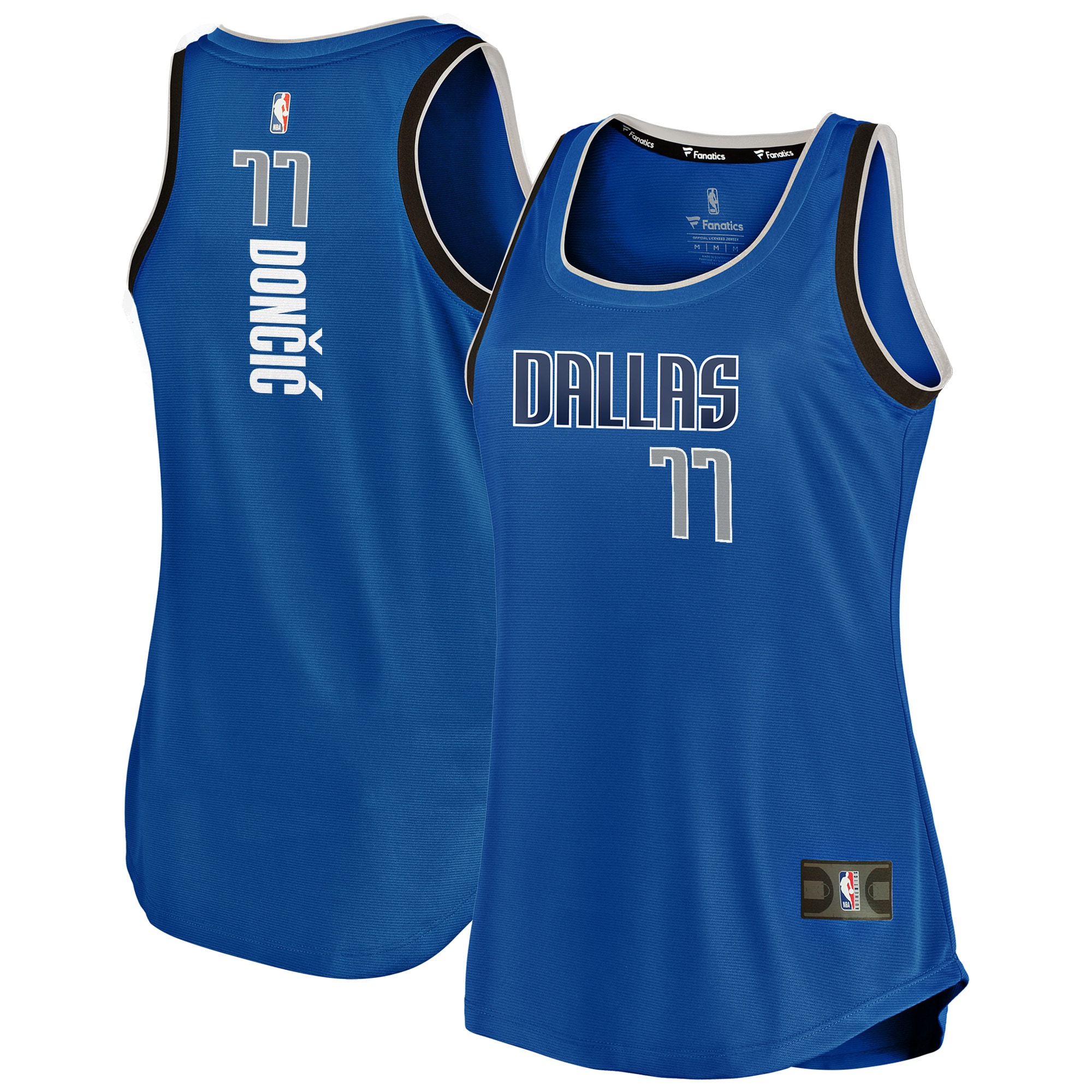 Luka Doncic Dallas Mavericks  Women's Fast Break Team Tank Jersey - Icon Edition - Blue