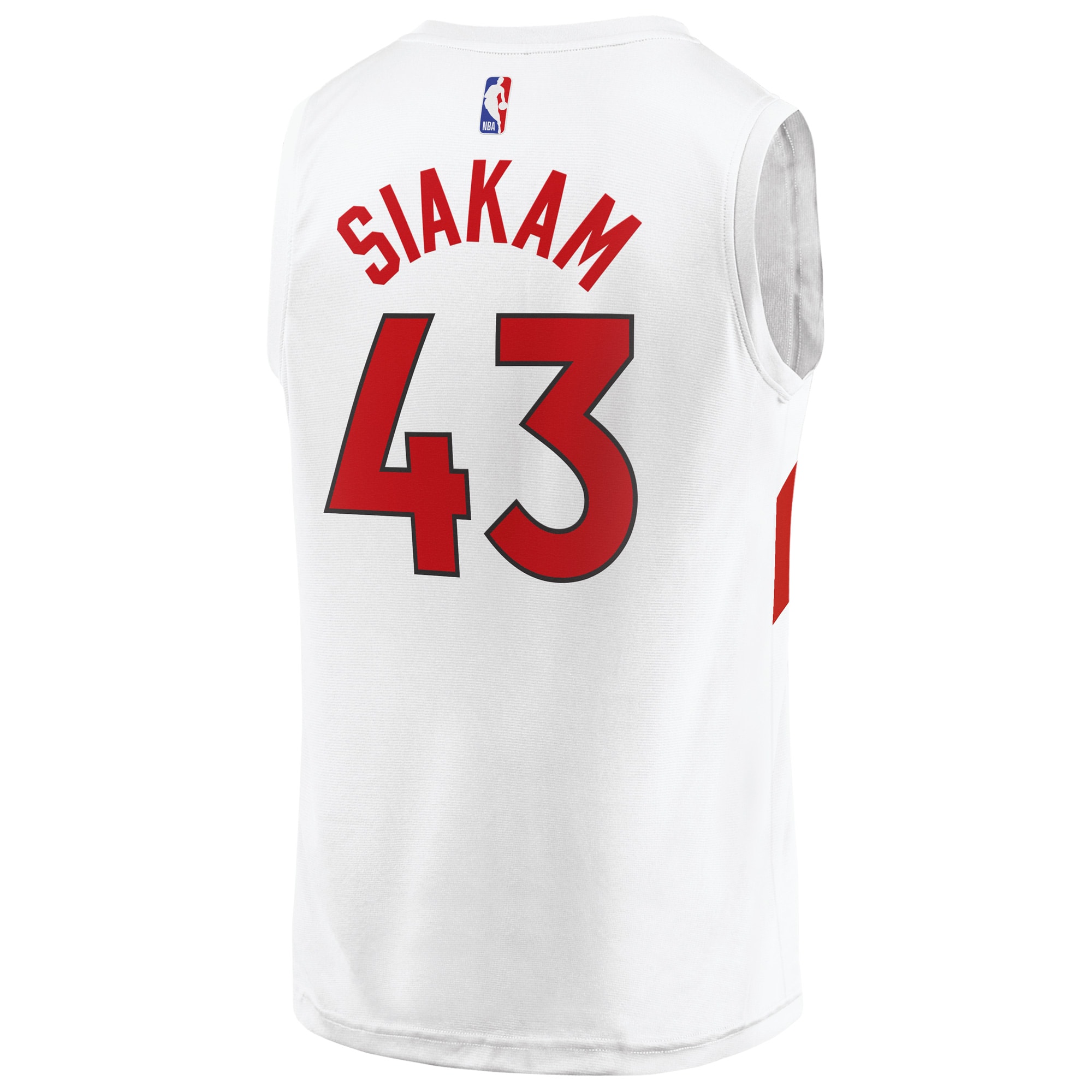 Pascal Siakam Toronto Raptors  2020/21 Fast Break Replica Player Jersey White - Association Edition
