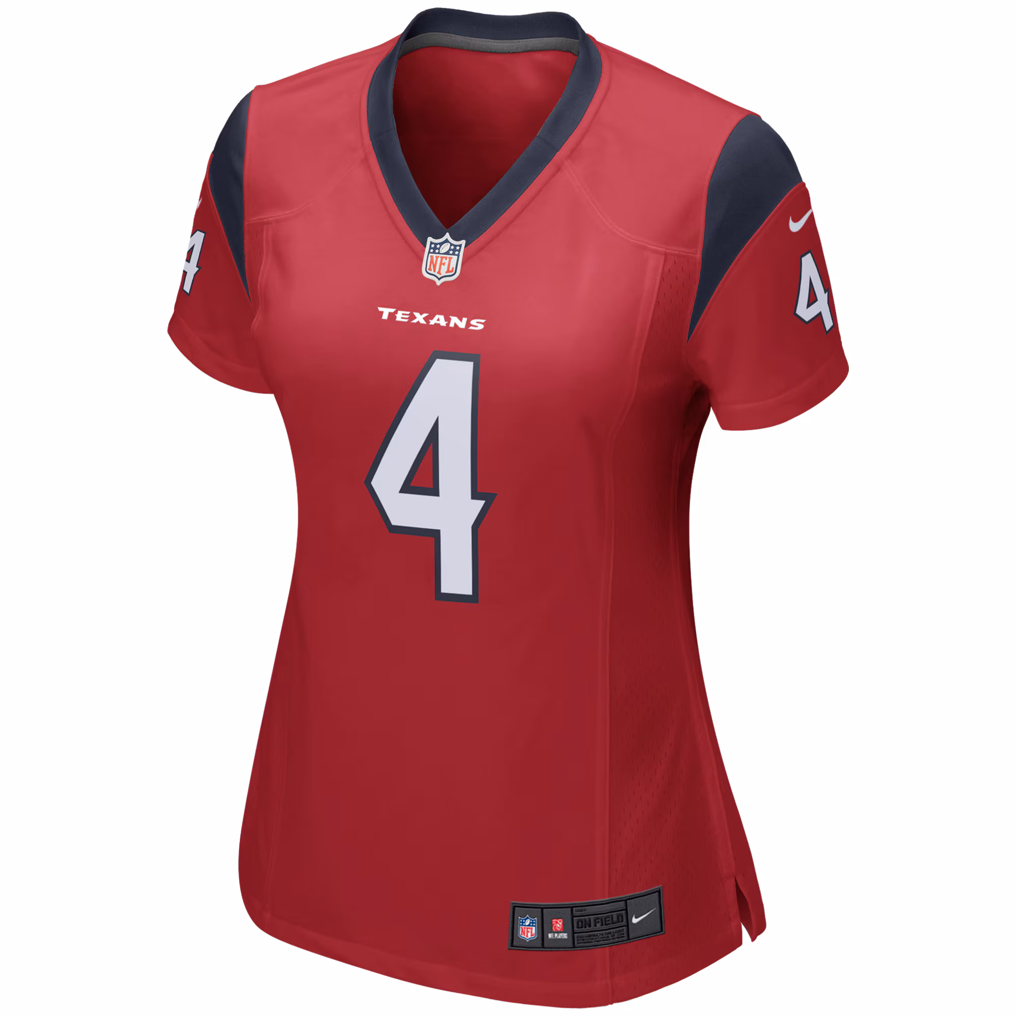 Deshaun Watson Houston Texans Women's Team Color Game Jersey - Red