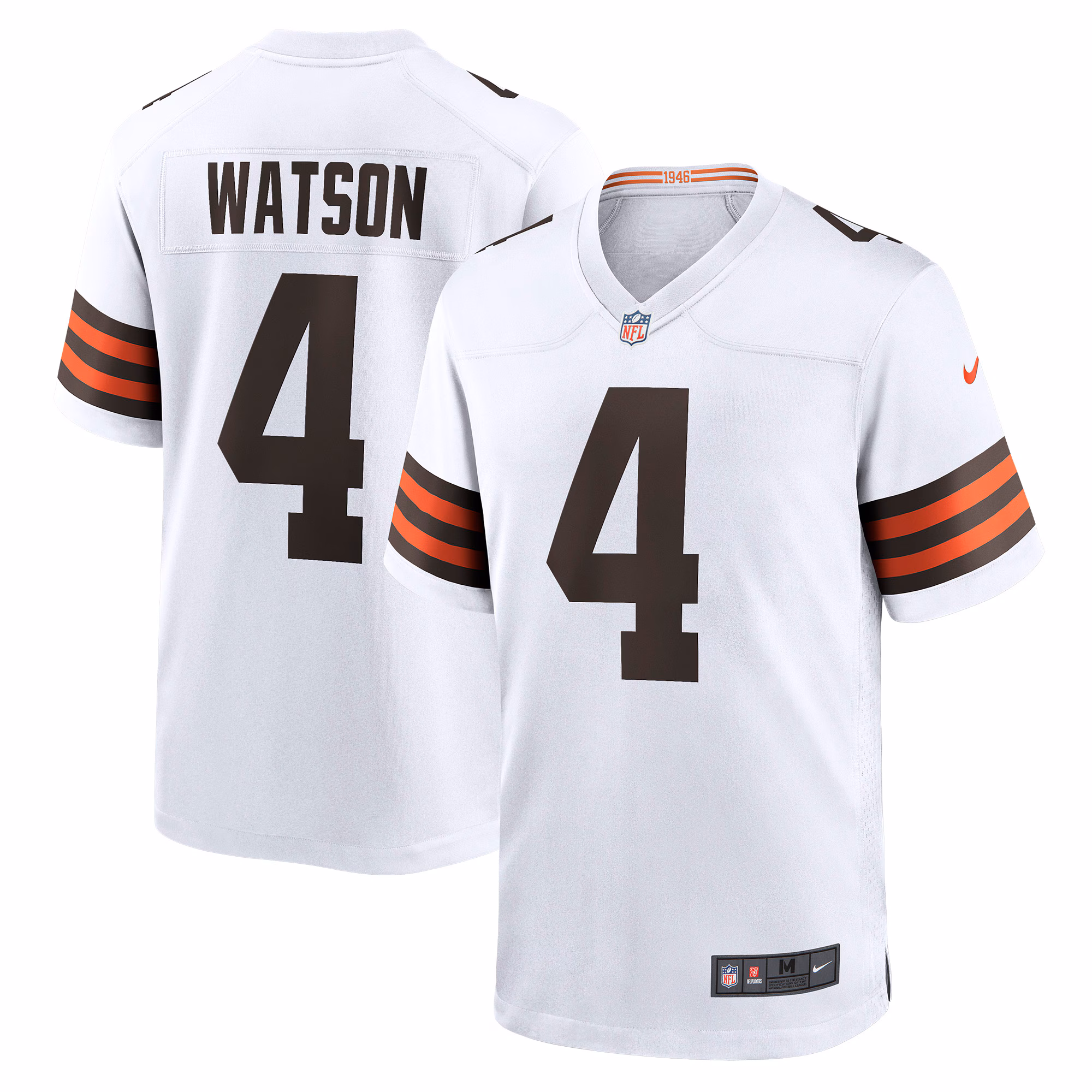Deshaun Watson Cleveland Browns Game Jersey - White