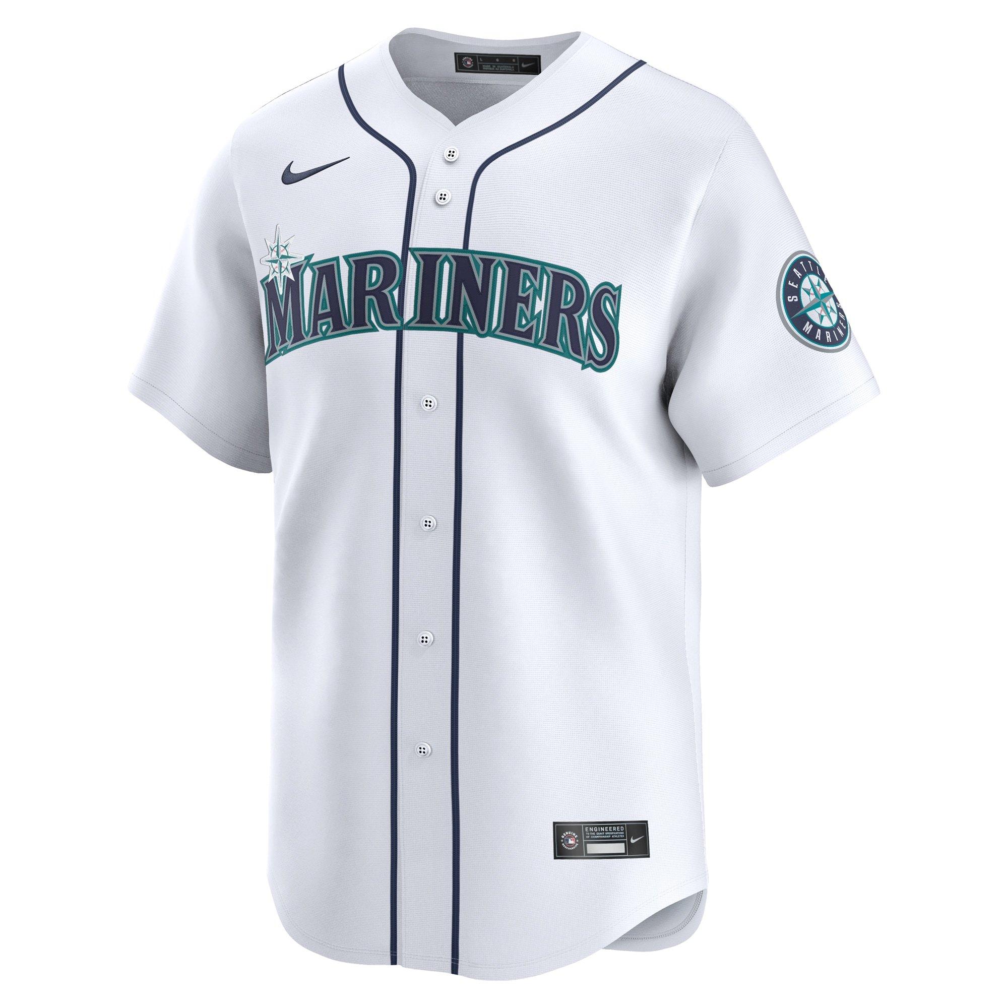 Men's Seattle Mariners Dominic Canzone  White Home Limited Player Jersey