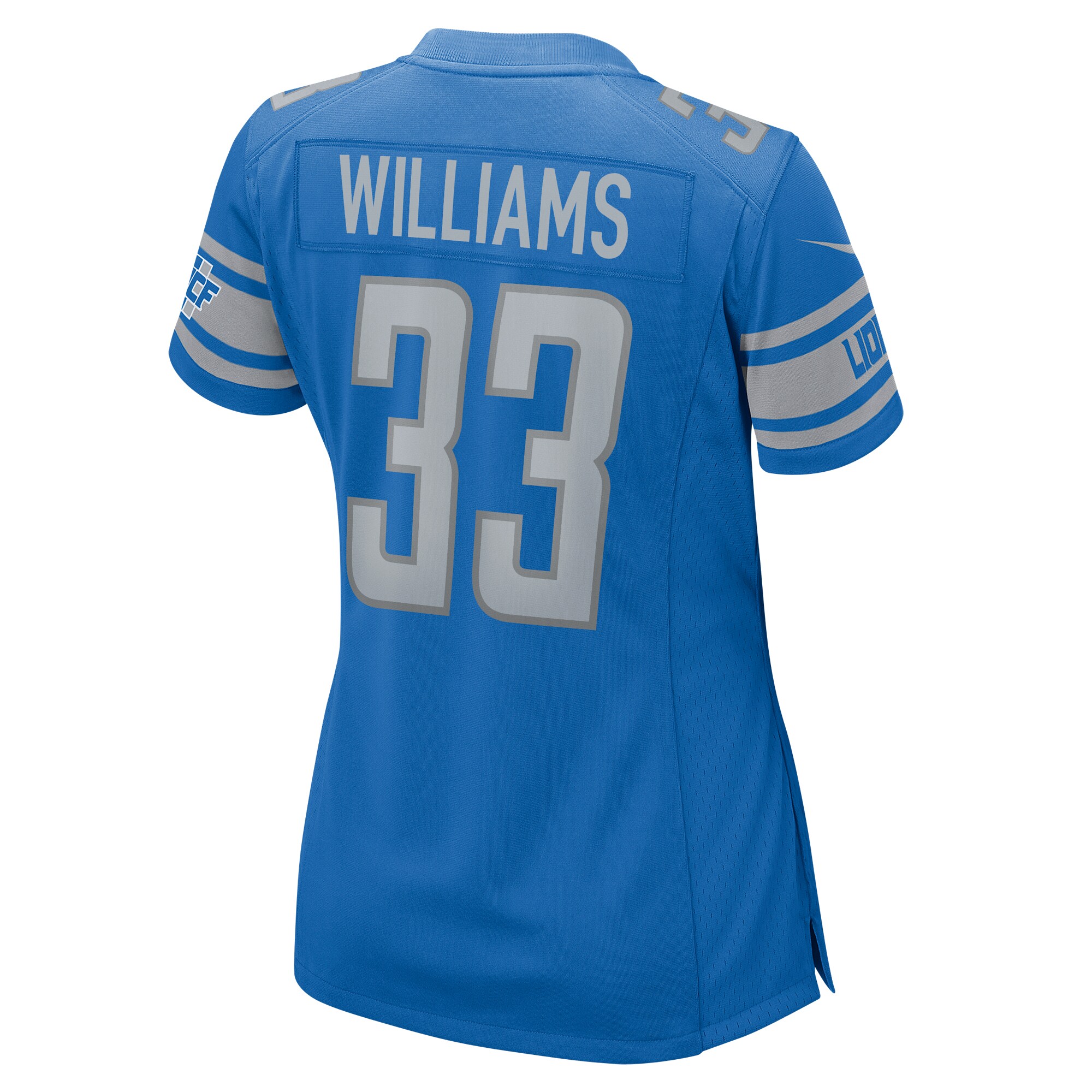 Jarren Williams Detroit Lions  Women's Home Game Player Jersey - Blue
