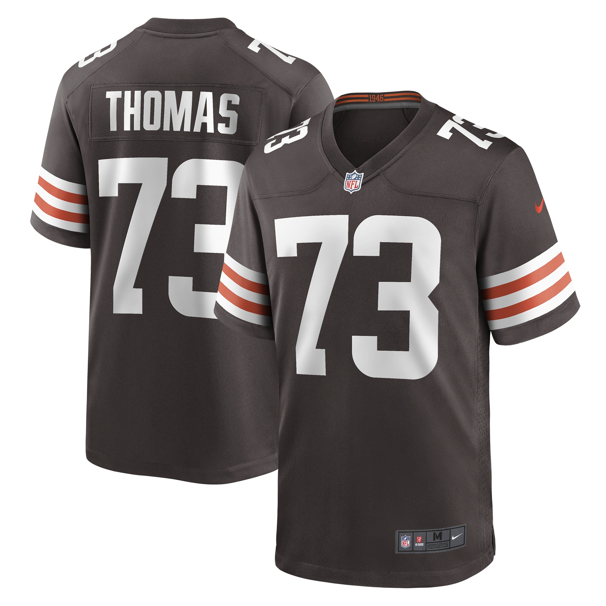 Joe Thomas #73 Cleveland Browns  Retired Game Player Jersey - Brown