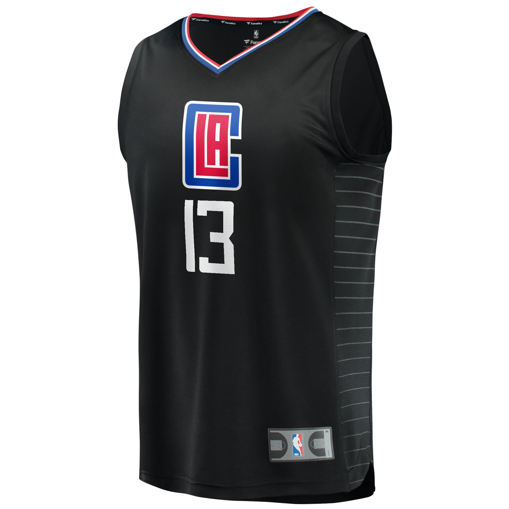 Paul George LA Clippers  Youth 2020/21 Fast Break Player Jersey - Black - Statement Edition