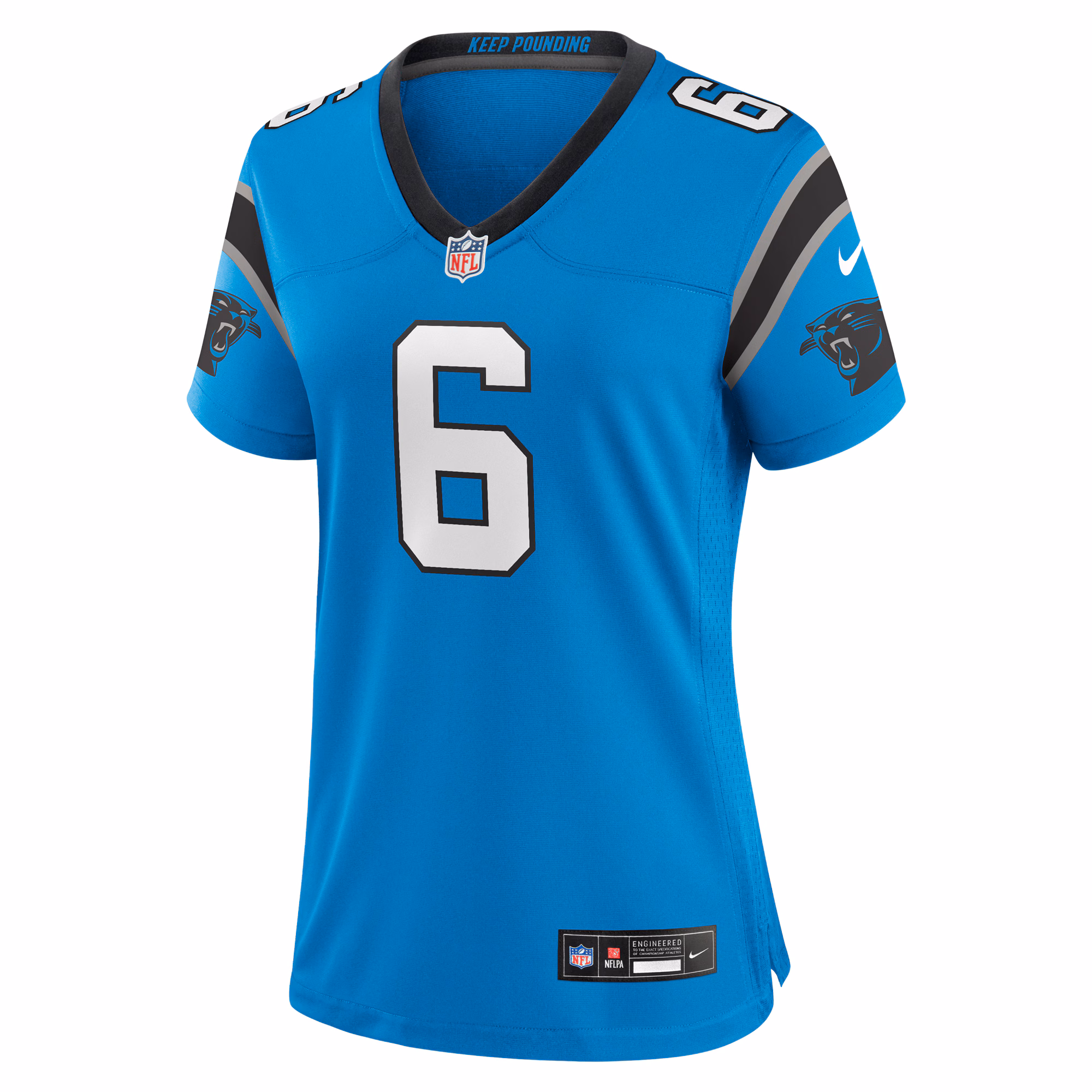 Miles Sanders Carolina Panthers Women's Team Game Jersey - Black