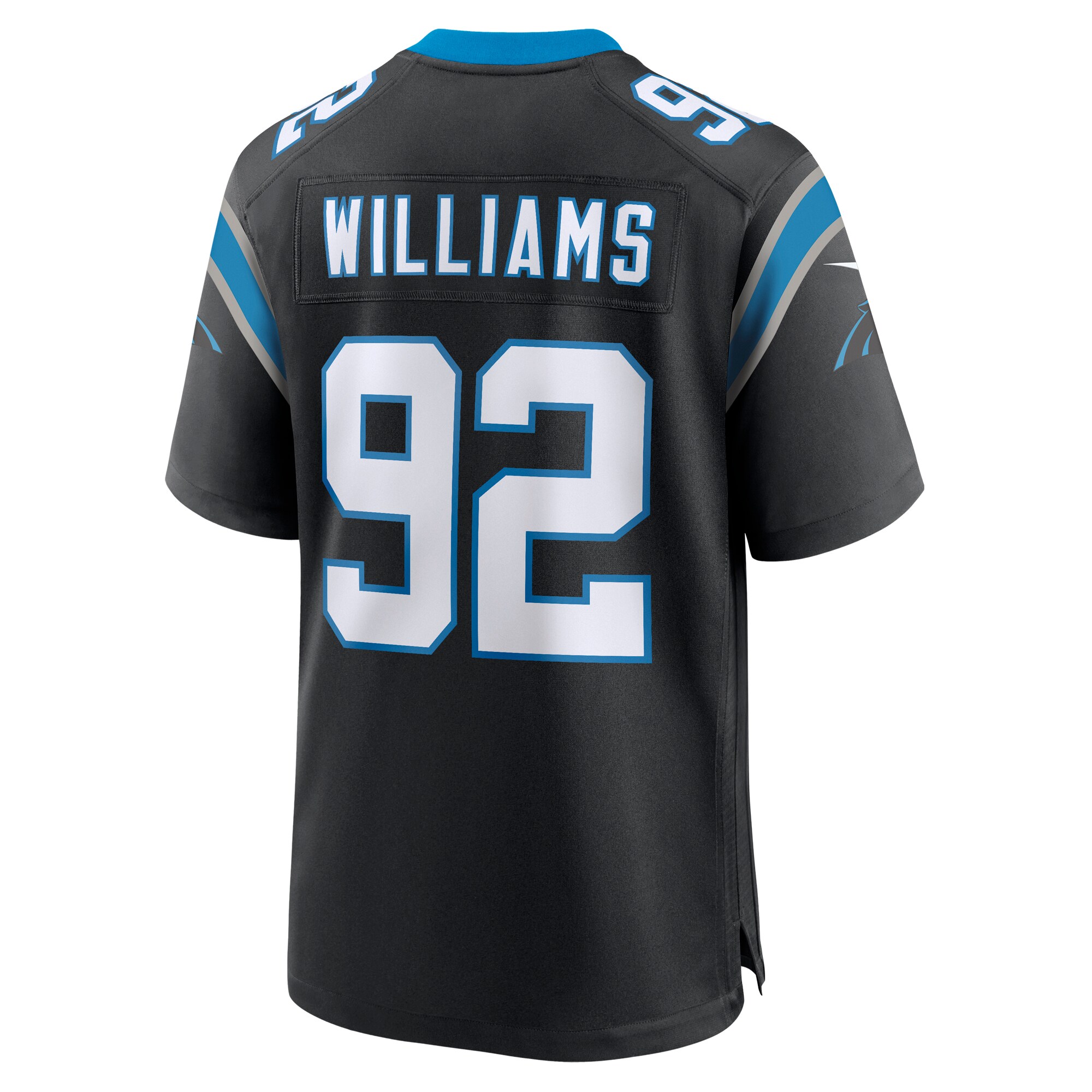 Raequan Williams Carolina Panthers Team Game Jersey - Black