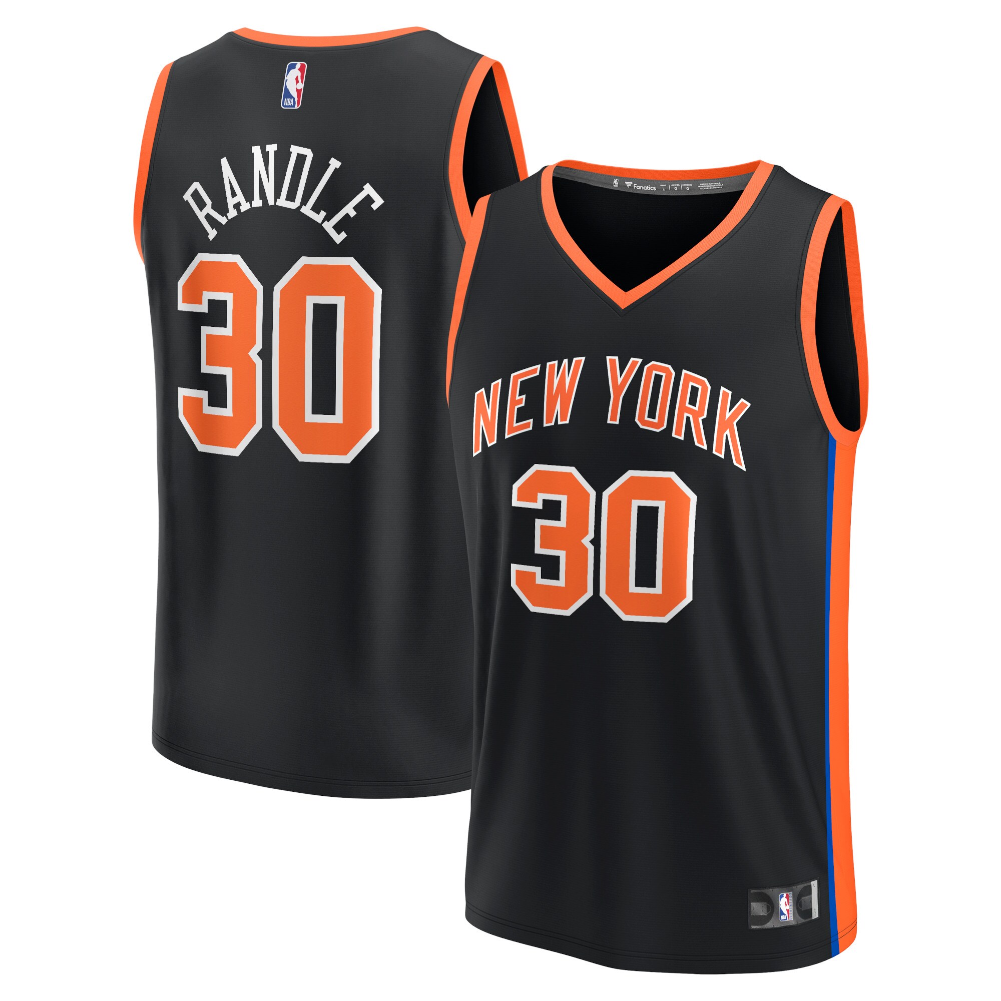 Julius Randle New York Knicks  2022/23 Fastbreak Jersey - City Edition - Black