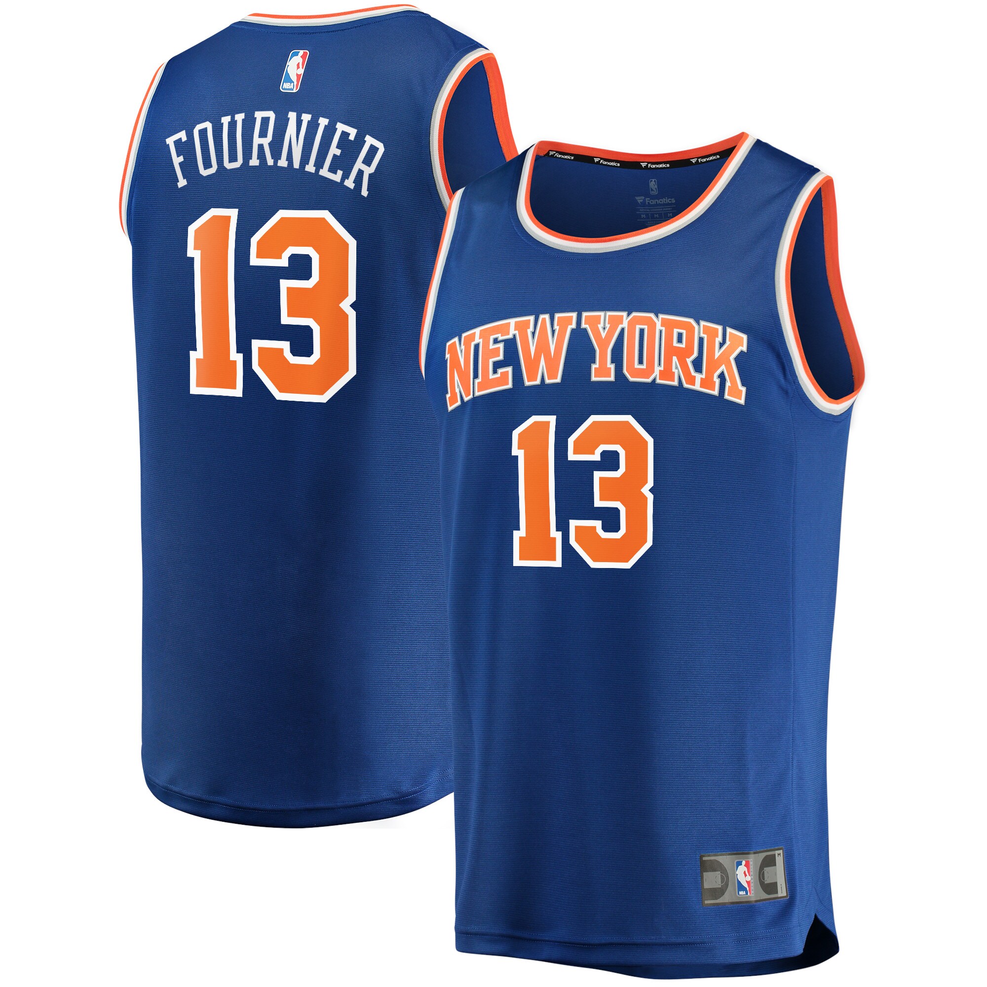 Evan Fournier New York Knicks  2021/22 Fast Break Replica Jersey - Icon Edition - Blue